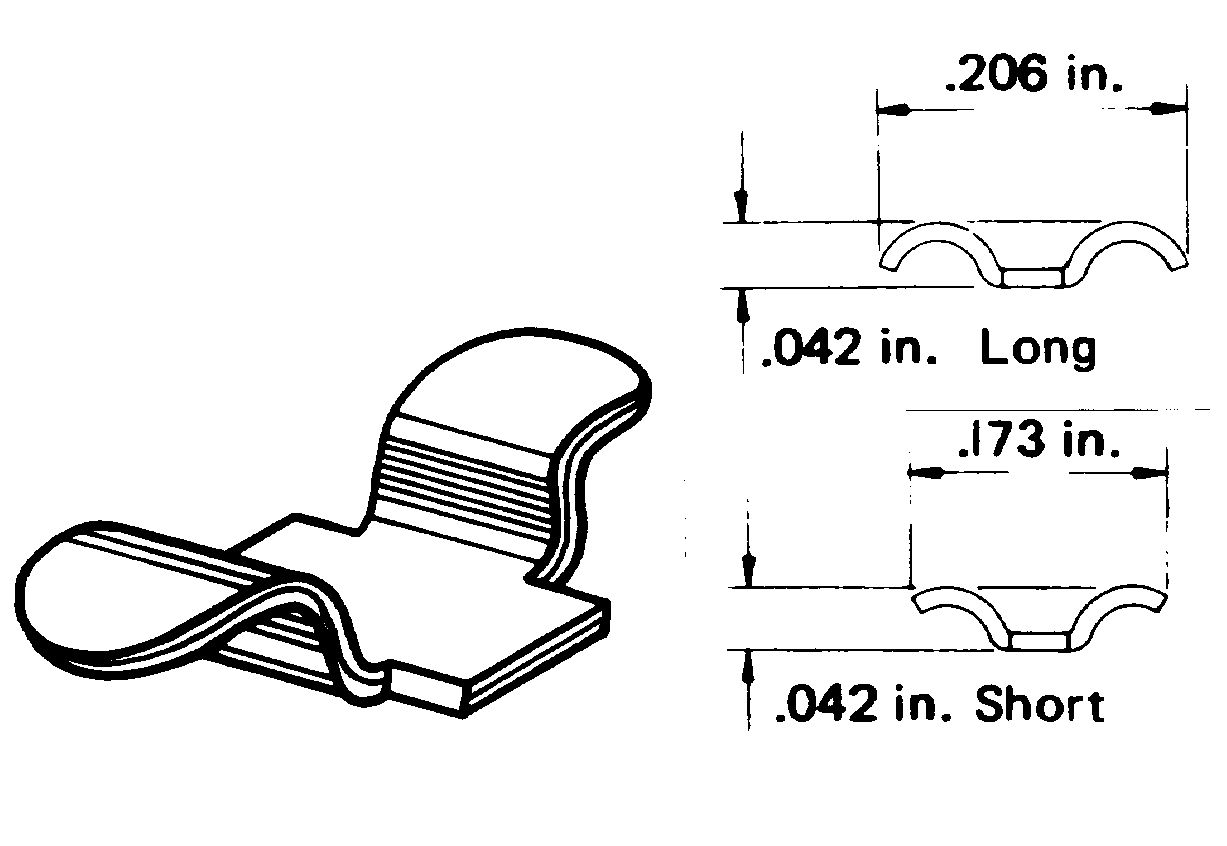 3M™ Unitek™ Raised Arm Lingual Cleats, 485-001 and 485-002