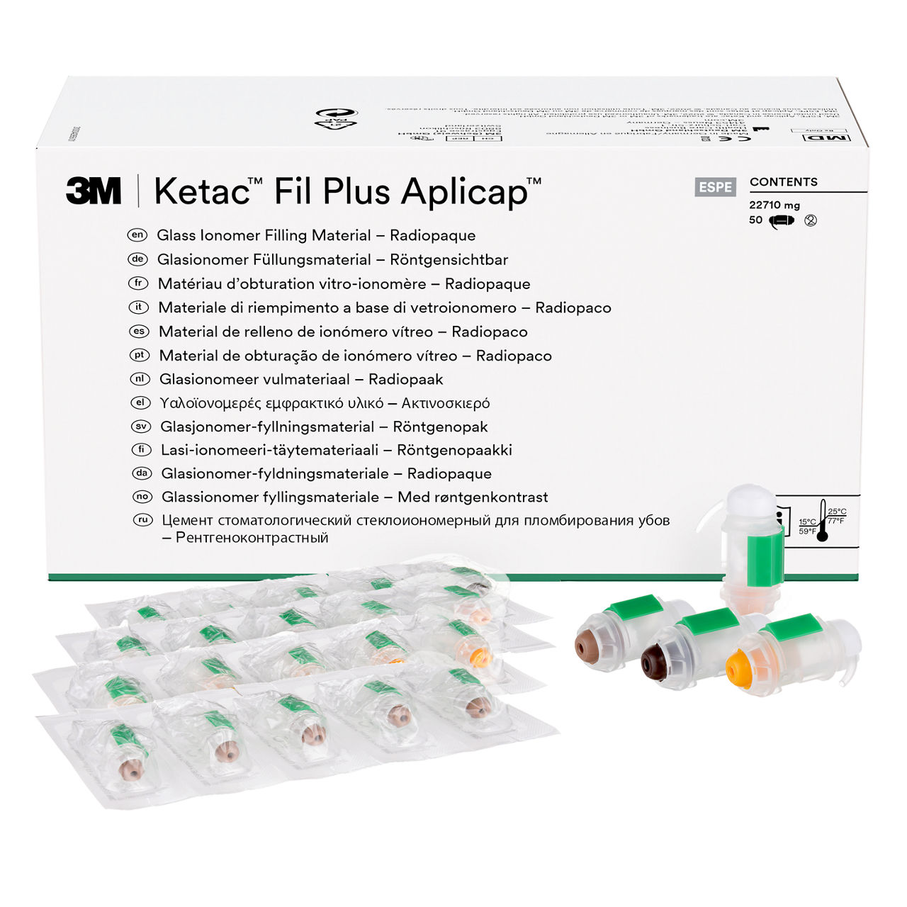 3M™ Ketac™ Fil Plus Aplicap™ Glasionomeer Restauratiemateriaal Assortiment, 55010