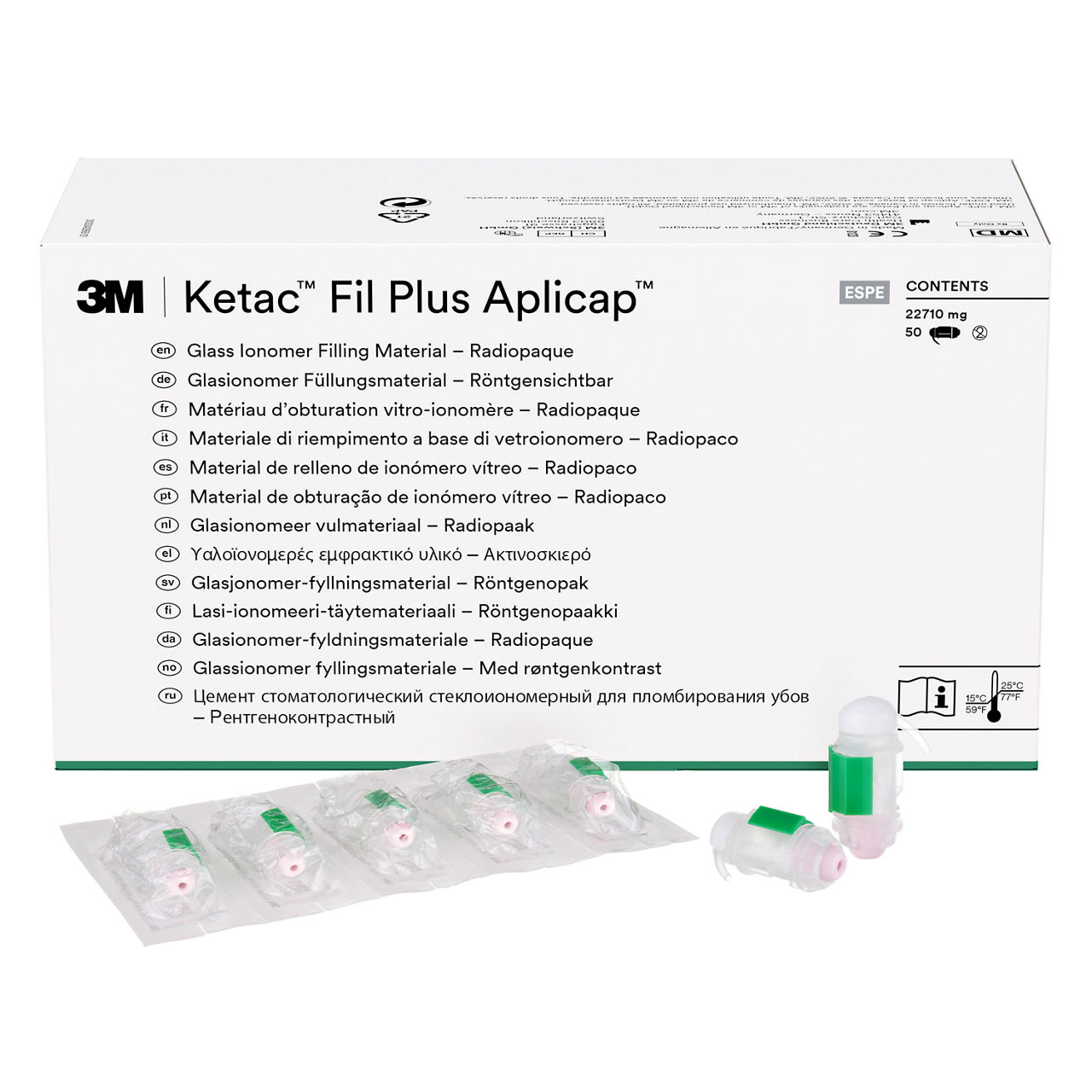 3M™ Ketac™ Fil Plus Aplicap™ Glass Ionomer Filling Material Capsules, 55020, Shade A1