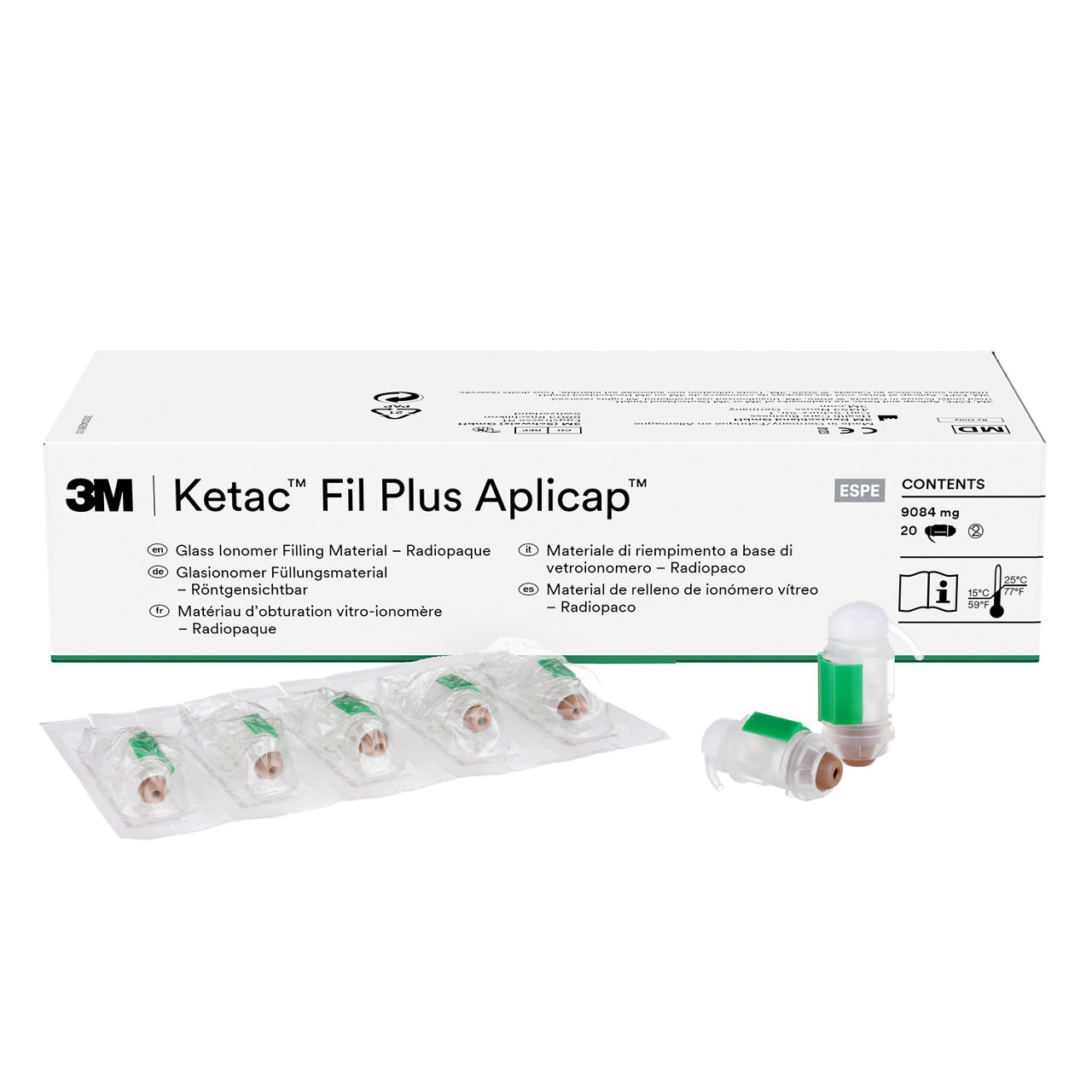 3M™ Ketac™ Fil Plus Aplicap™ Glass Ionomer Filling Material Shade A3 Yellow, 55024
