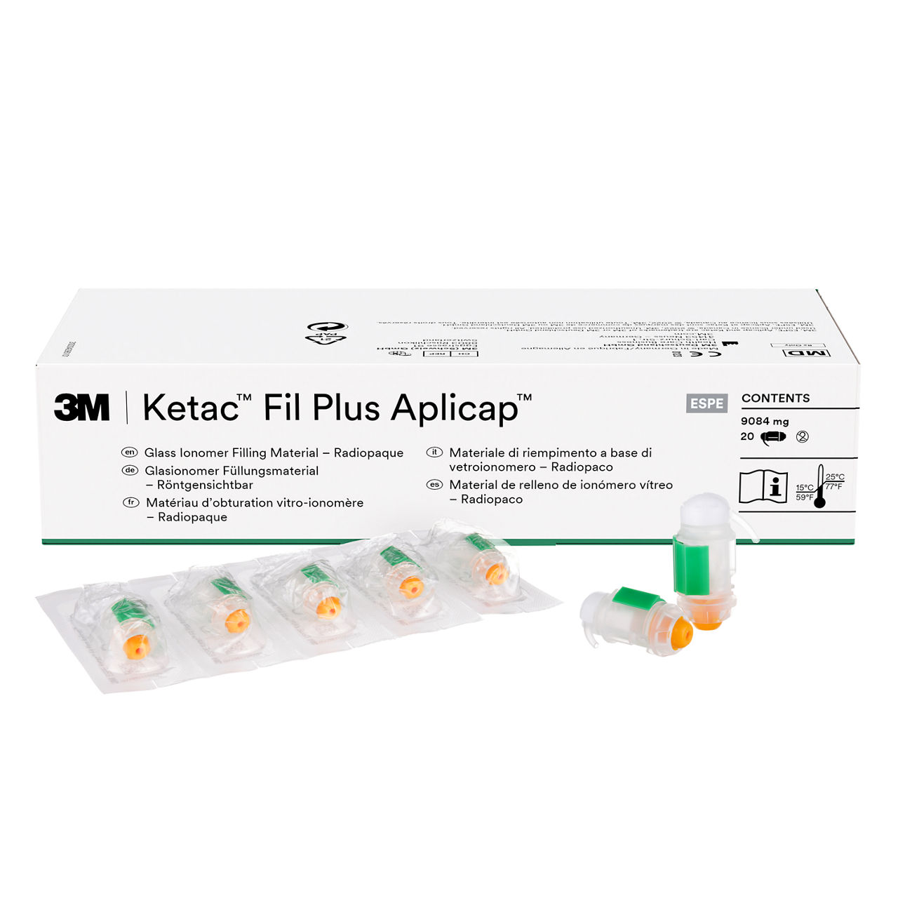 3M™ Ketac™ Fil Plus Aplicap™ Glasionomeer Restauratiemateriaal Refill A3.5, 55025