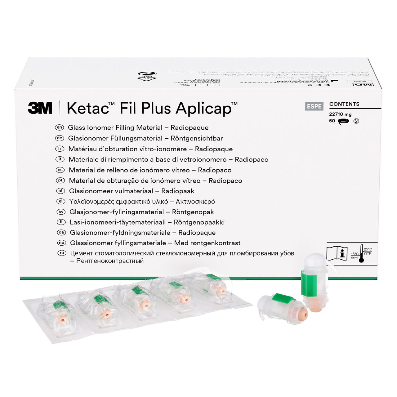 3M™ Ketac™ Fil Plus Aplicap™ Glasionomeer Restauratiemateriaal Refill A2, 55030