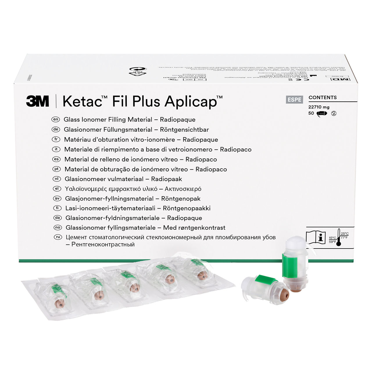 3M™ Ketac™ Fil Plus Aplicap™ Glasionomeer Restauratiemateriaal Refill A3, 55040