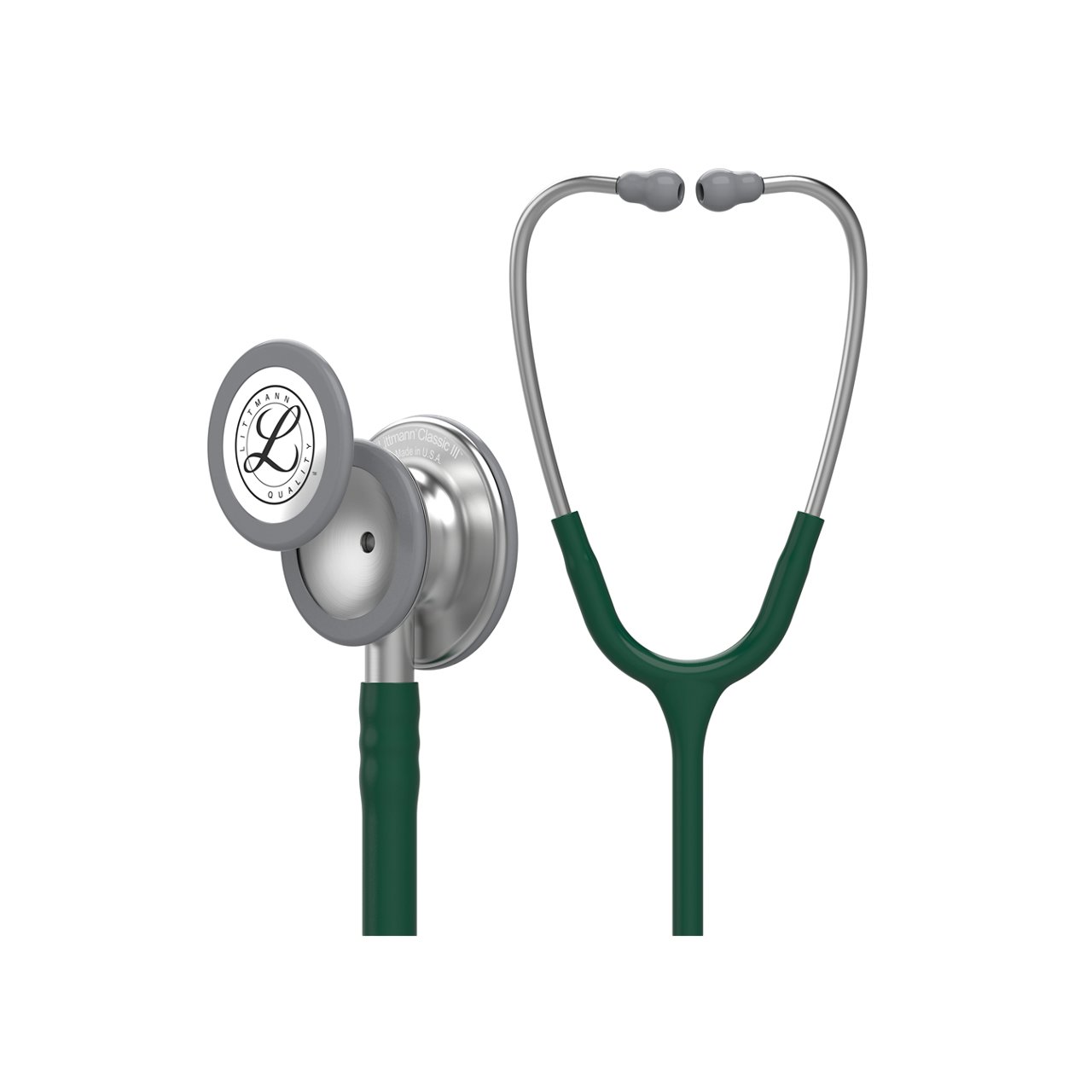 3M™ Littmann® Classic III™ Stethoscope, Hunter Green Tube, 27 inch, 5624