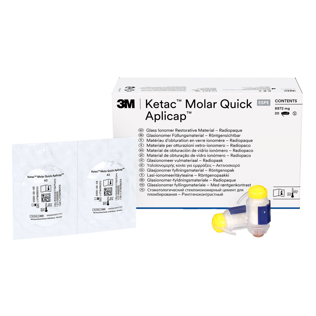 3M™ Ketac™ Molar Quick Aplicap™ Glasionomeer Restauratiemateriaal Refill A3, 56360