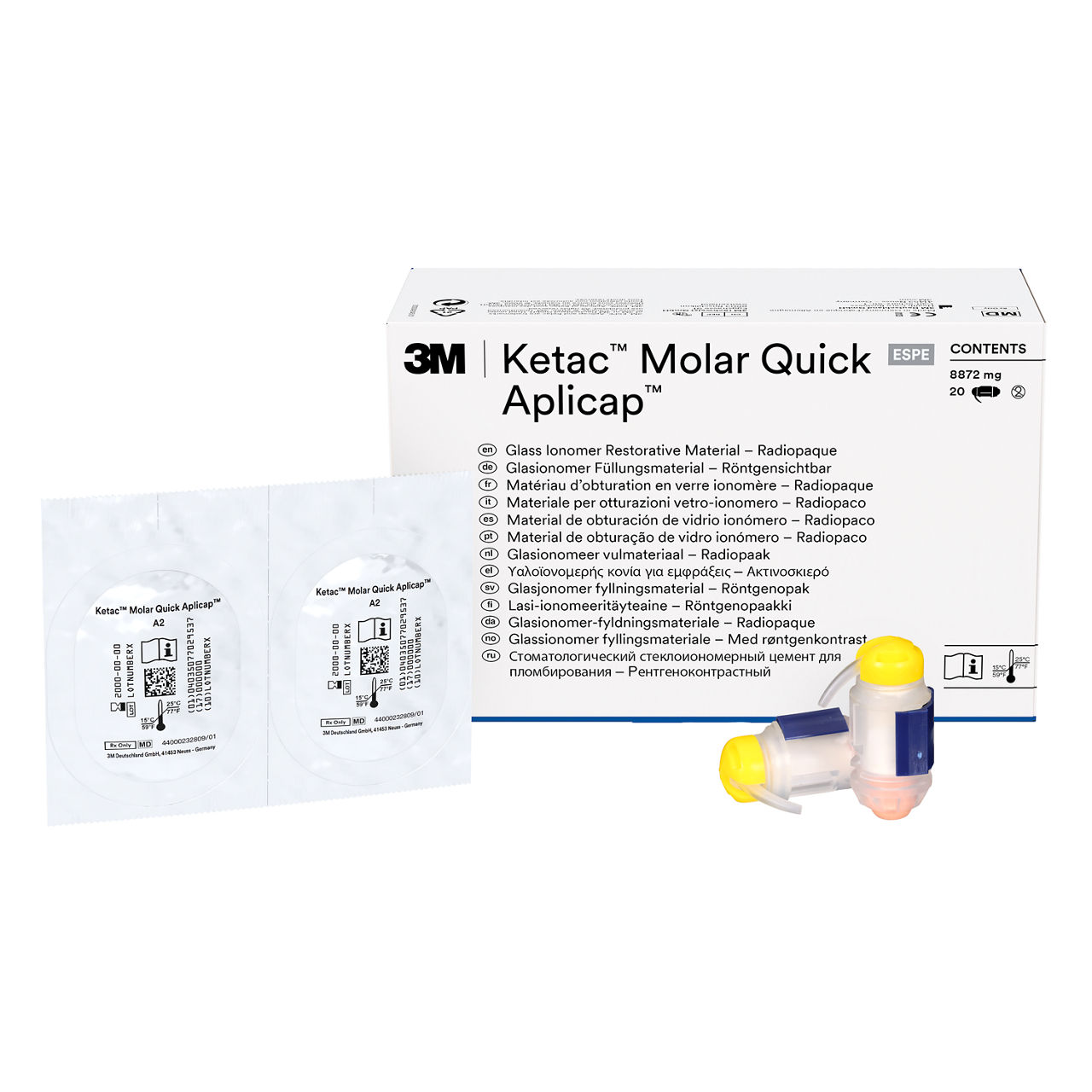 3M™ Ketac™ Molar Quick Aplicap™ Glasionomeer Restauratiemateriaal A2, 56361