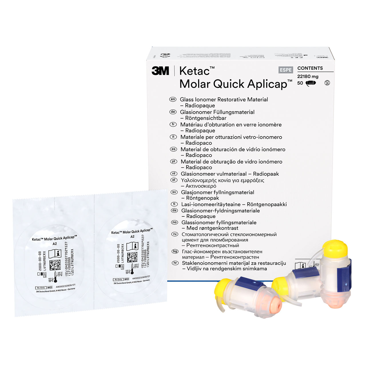 3M™ Ketac™ Molar Quick Aplicap™ Glasionomeer Restauratiemateriaal Refill A2, 56363