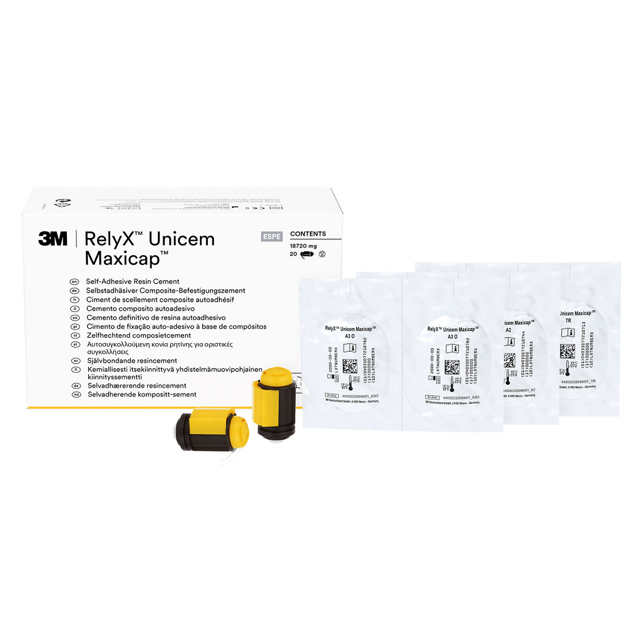 3M™ RelyX™ Unicem Maxicap™ 56831 Ciment composite universelauto-adhésif, boîte standard, teintes assorties