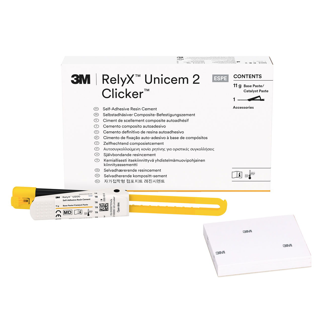 3M™ RelyX™ Unicem 2 Clicker™ Zelfhechtend Composietcement Refill Translucent, 56874