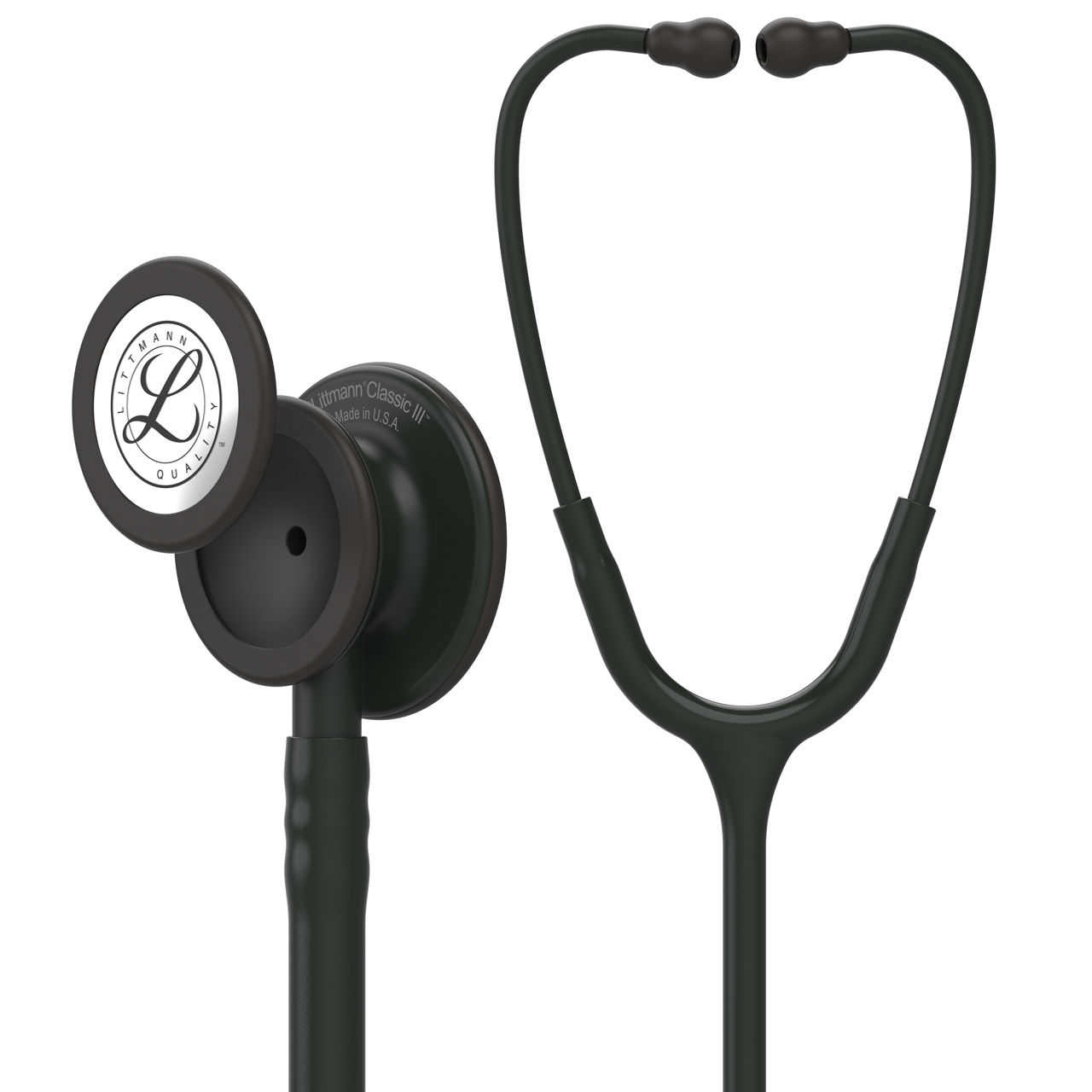 Stéthoscope de surveillance 3M™ Littmann® Classic III™, tubulure noire,Black Edition, 69 cm, 5803