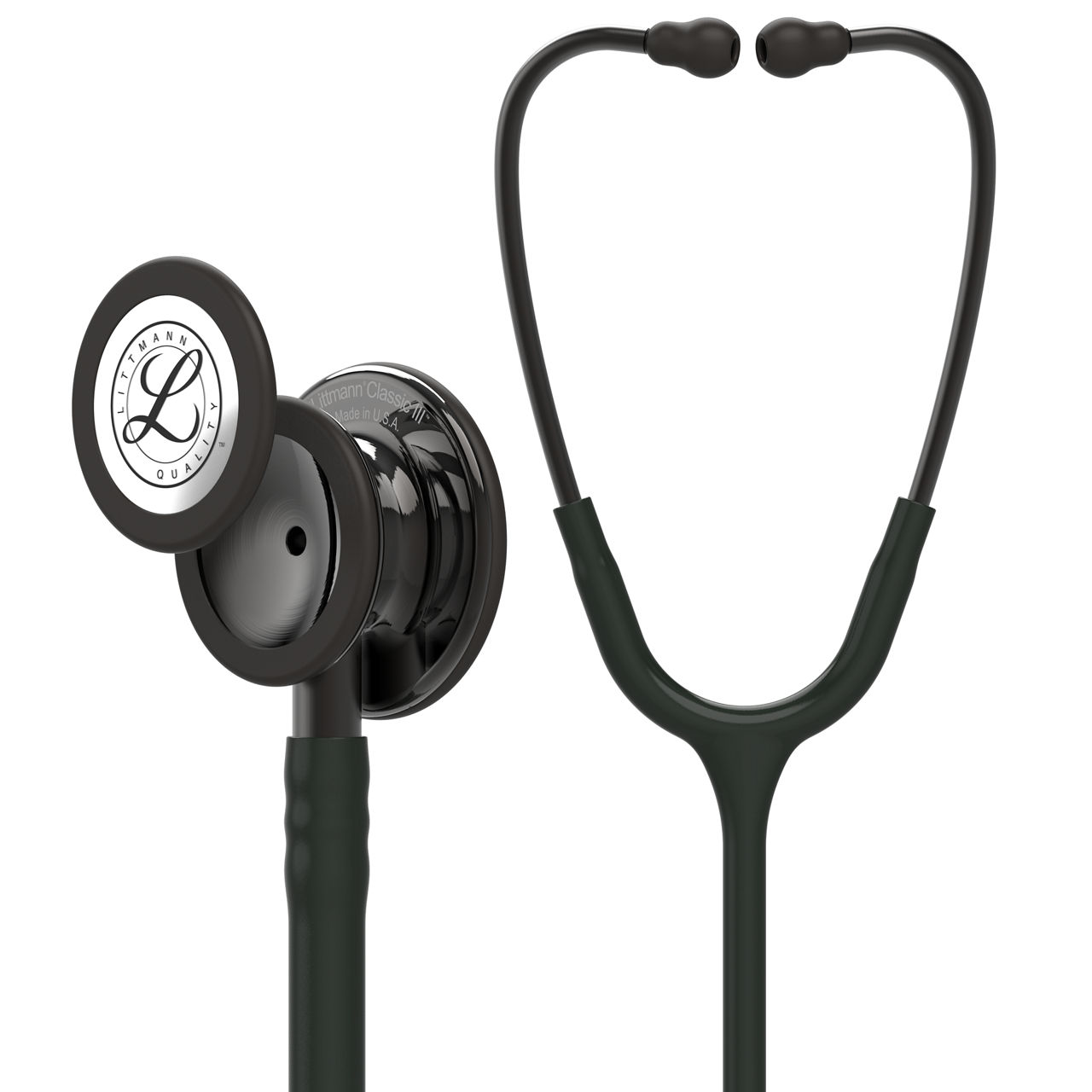 3M™ Littmann® Classic III™ Stethoscope, Smoke-Finish, Black Tube, 27 inch, 5811