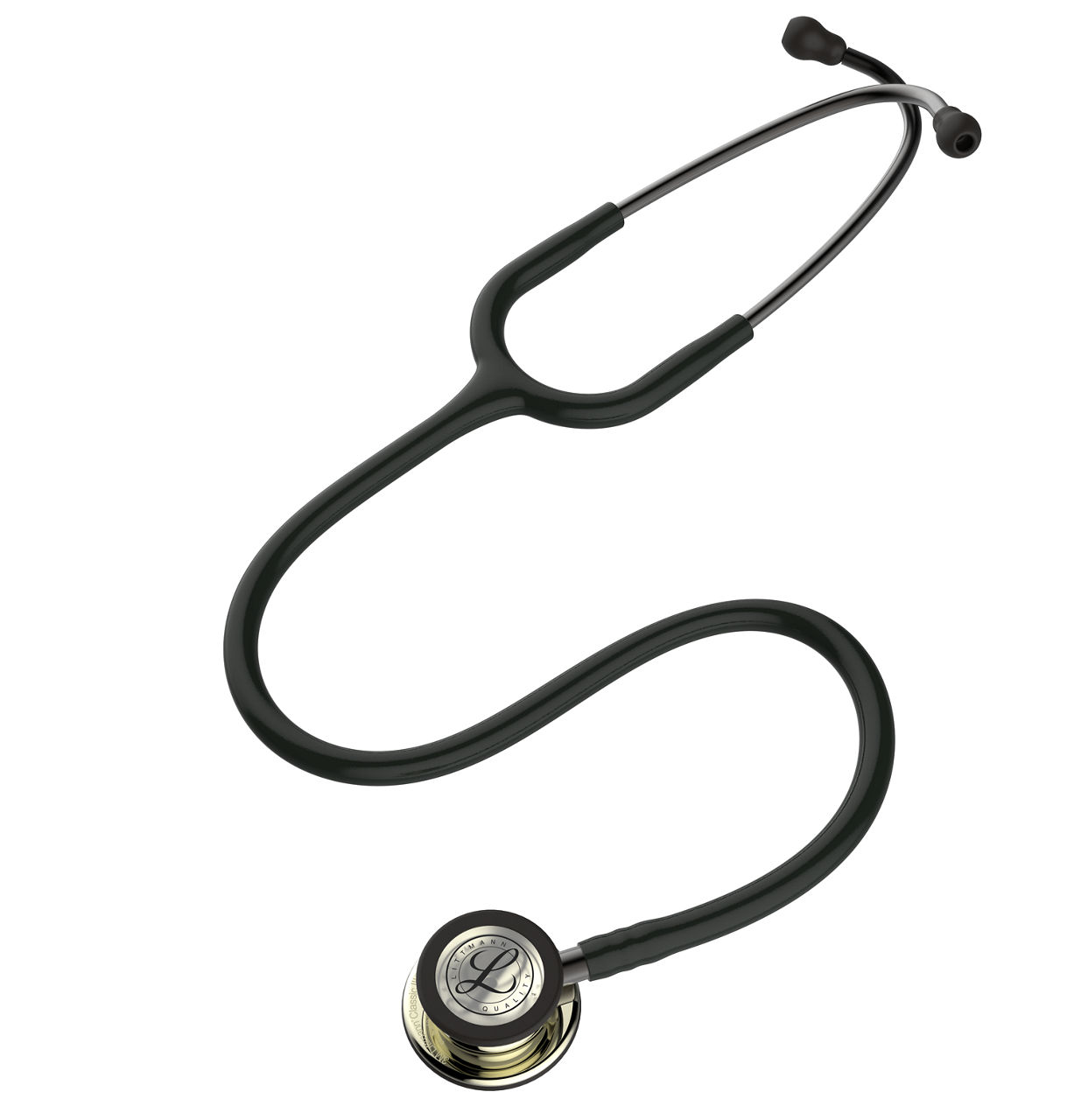 3M™ Littmann® Classic III™ Stethoscope, Champagne Chestpiece, Black Tube, 5861