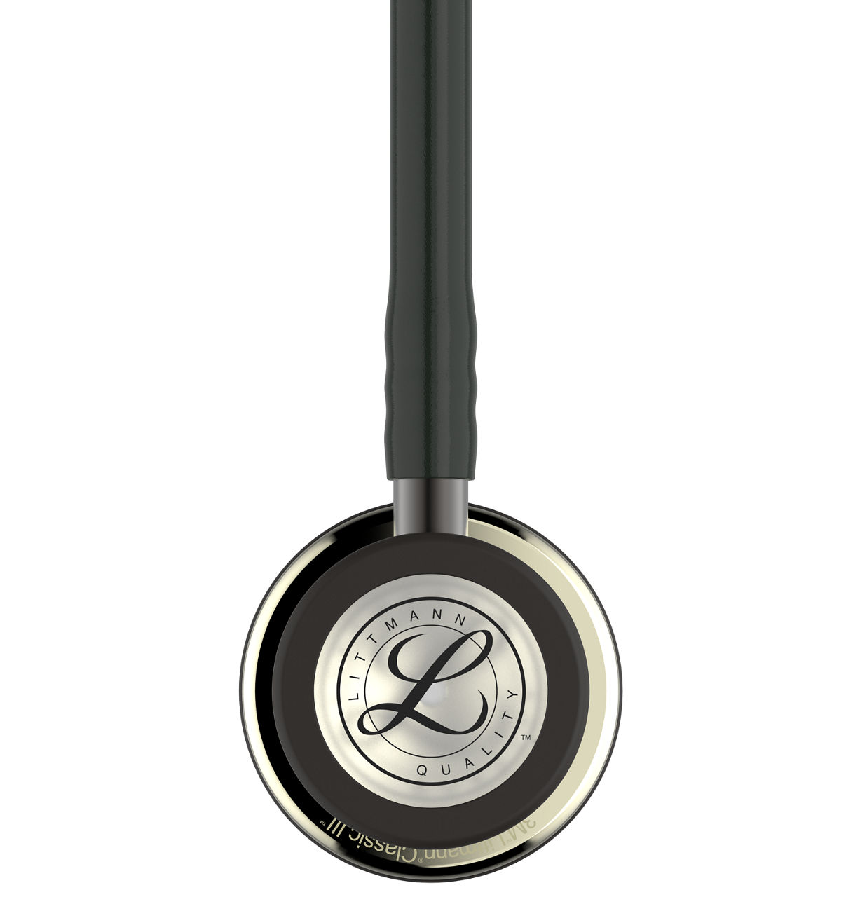 3M™ Littmann® Classic III™ Stethoscope, Champagne Chestpiece, Black Tube, 5861