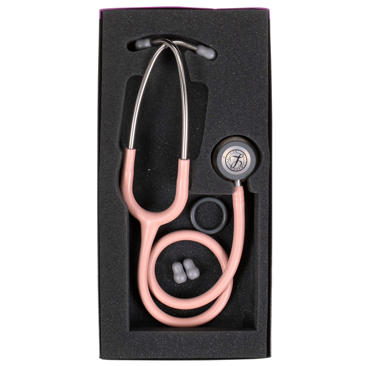 3M™ Littmann® Classic III™ Stethoscope, 5910C, Stainless-finish Chestpiece, Champagne Rose Tube