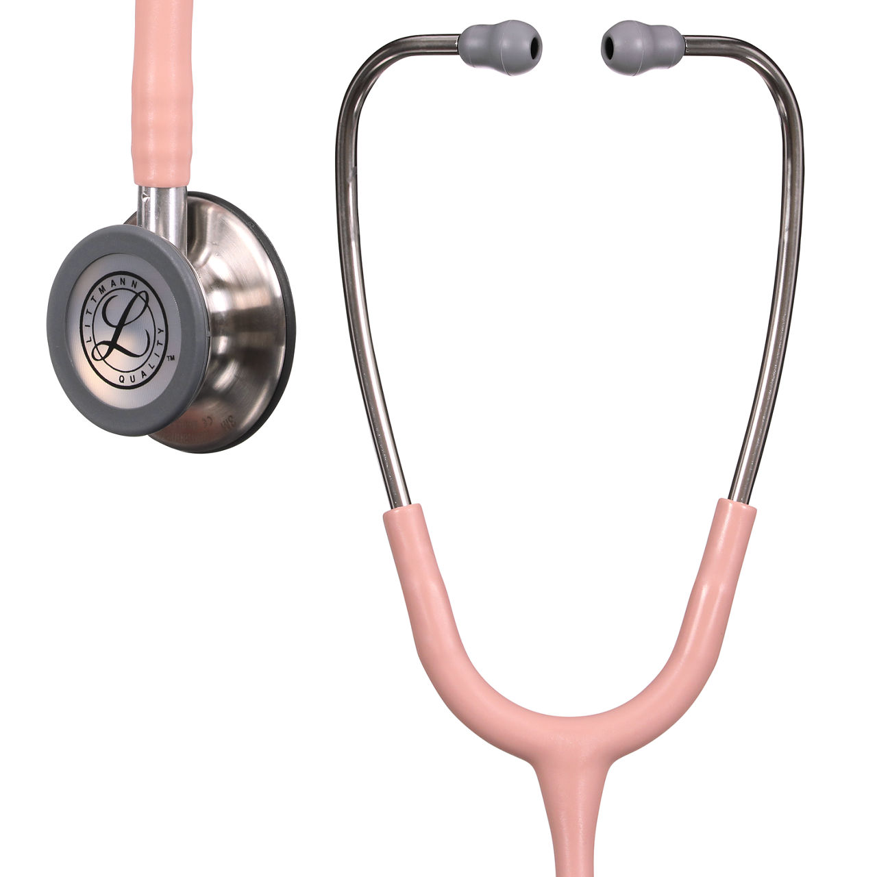 3M™ Littmann® Classic III™ Stethoscope, 5910C, Stainless-finish Chestpiece, Champagne Rose Tube, 3/CS 