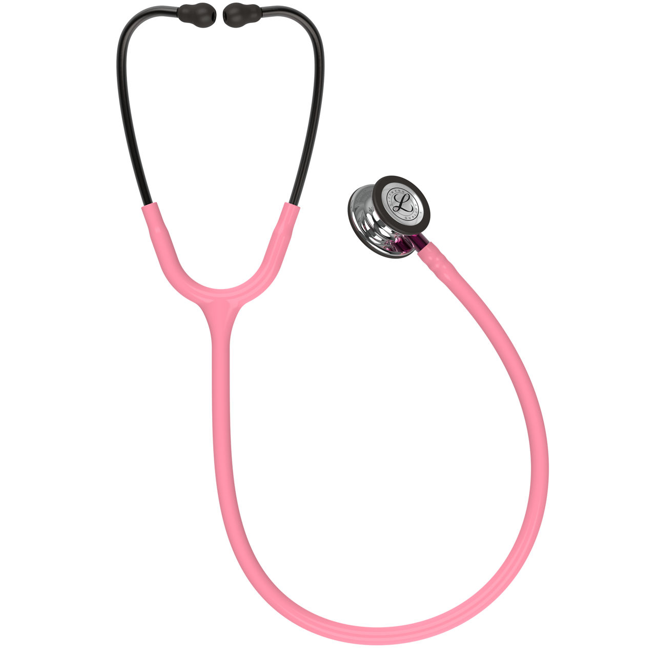 3M Littmann  Classic III Monitoring Stethoscope, Mirror Chestpiece, Pearl Pink Tube, 5962