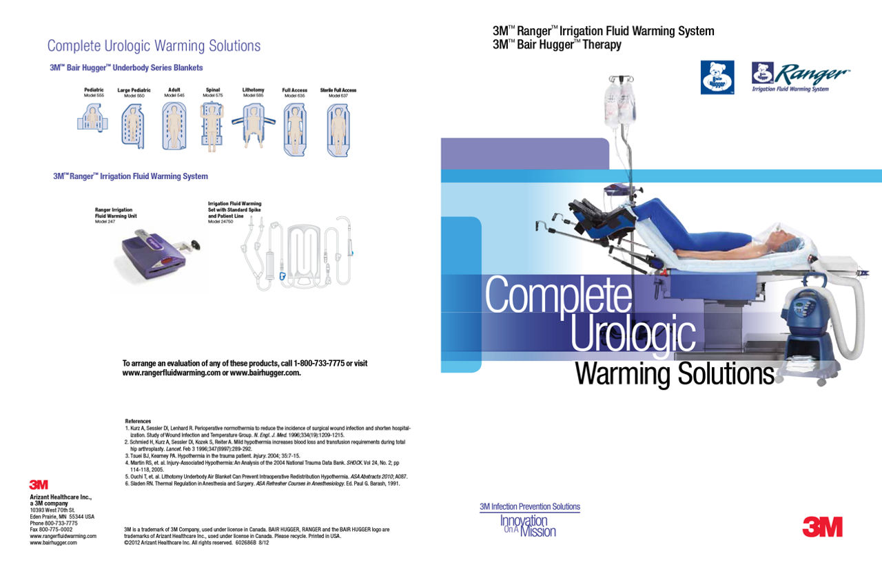 3M™Ranger™ Irrigation Fluid Warming System 3M™ Bair Hugger™ Therapy