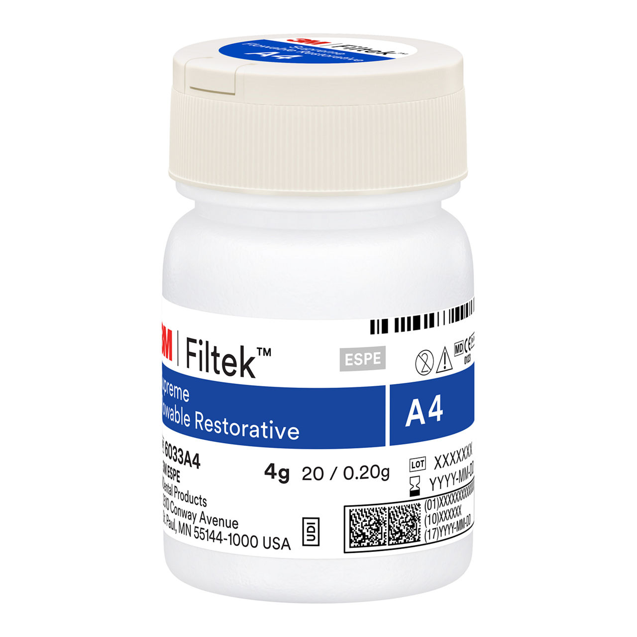 3M™ Filtek™ Supreme Flowable Restorative, 6033A4, 20 - 0.2g Capsules