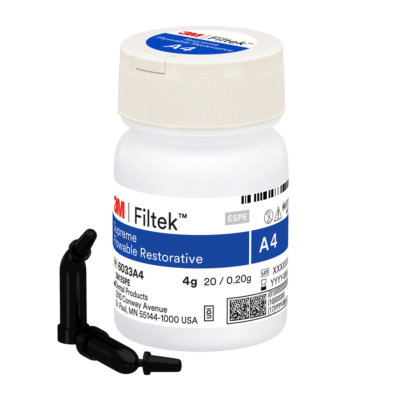 3M™ Filtek™ Supreme Flowable Restorative, 6033A4, 20 - 0.2g Capsules