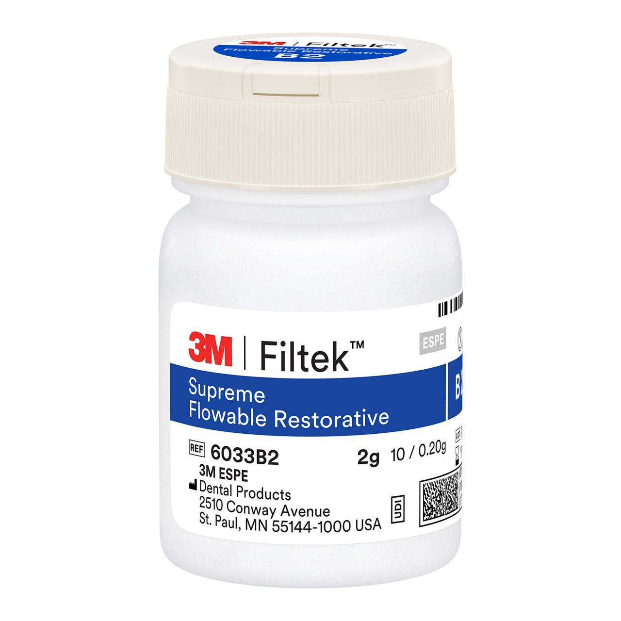 3M™ Filtek™ Supreme Flowable Restorative, 6033B2, 20 - 0.2g Capsules