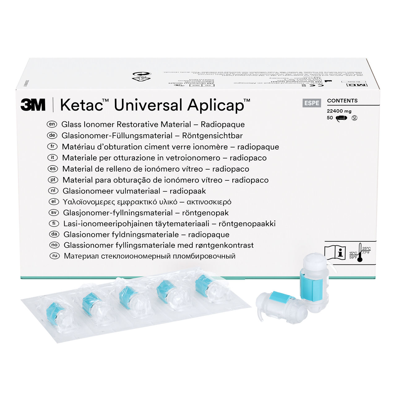 3M™ Ketac™ Universal Aplicap™ Glass Ionomer Restorative Shade White Refill, 61086