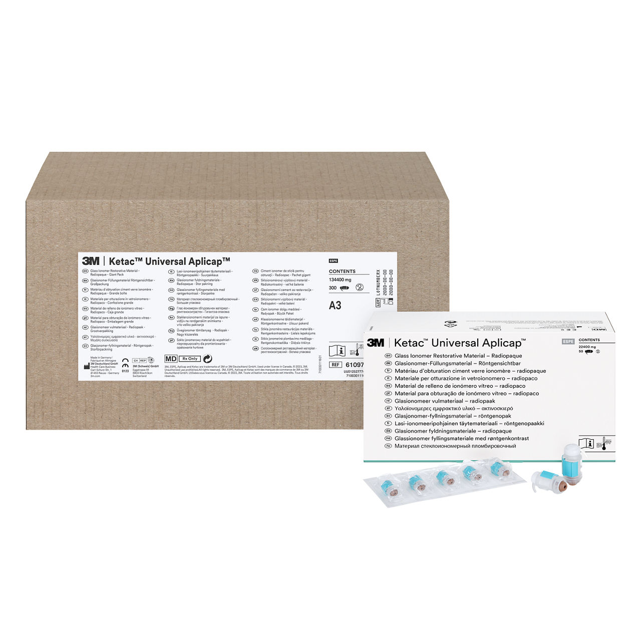 3M™ Ketac™ Universal Aplicap™ Glass Ionomer Restorative Giant Pack A3Refill, 61097