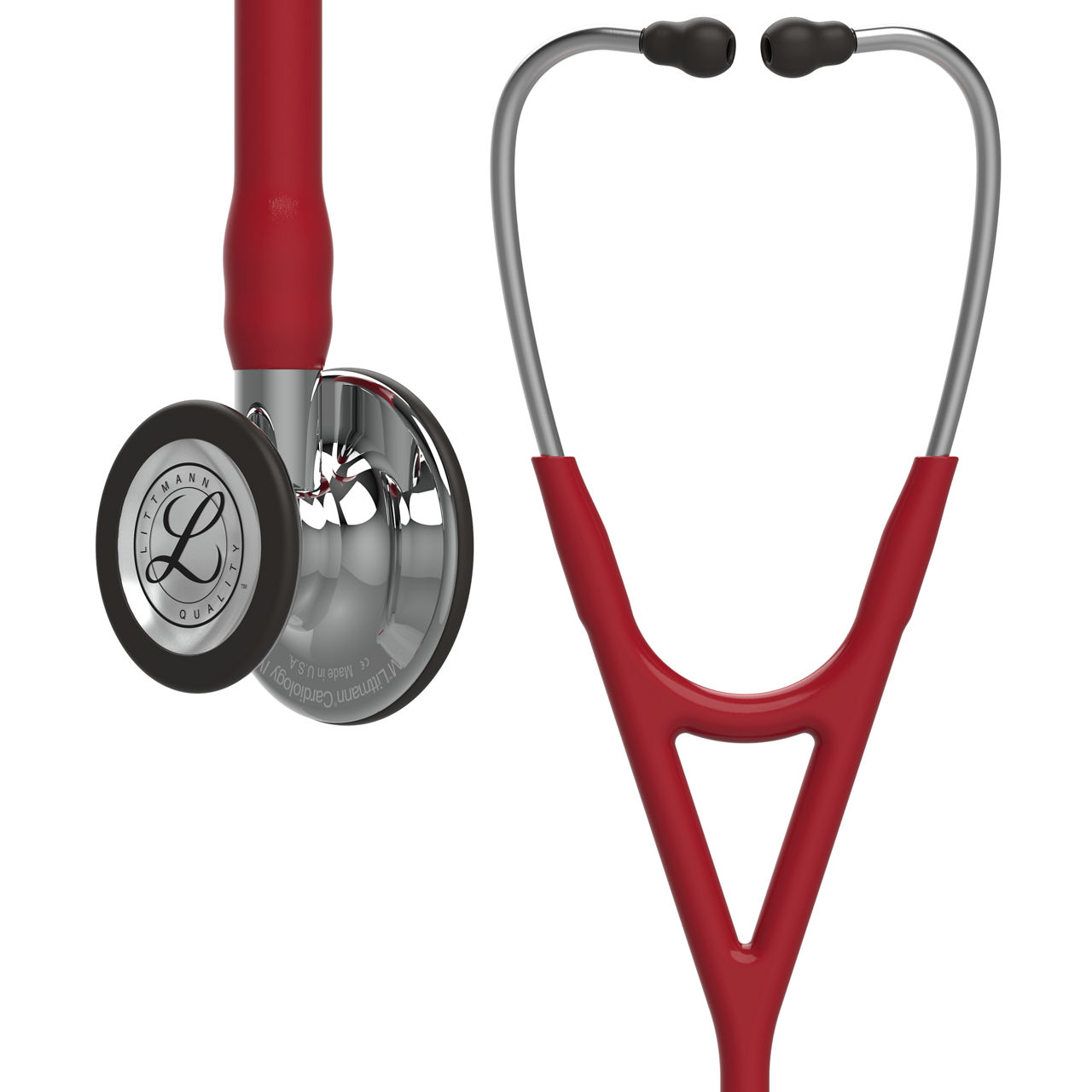 Stéthoscope de diagnostic 3M™ Littmann® Cardiology IV™, tubulurebordeaux, Edtion Miroir, 69 cm, 6170
