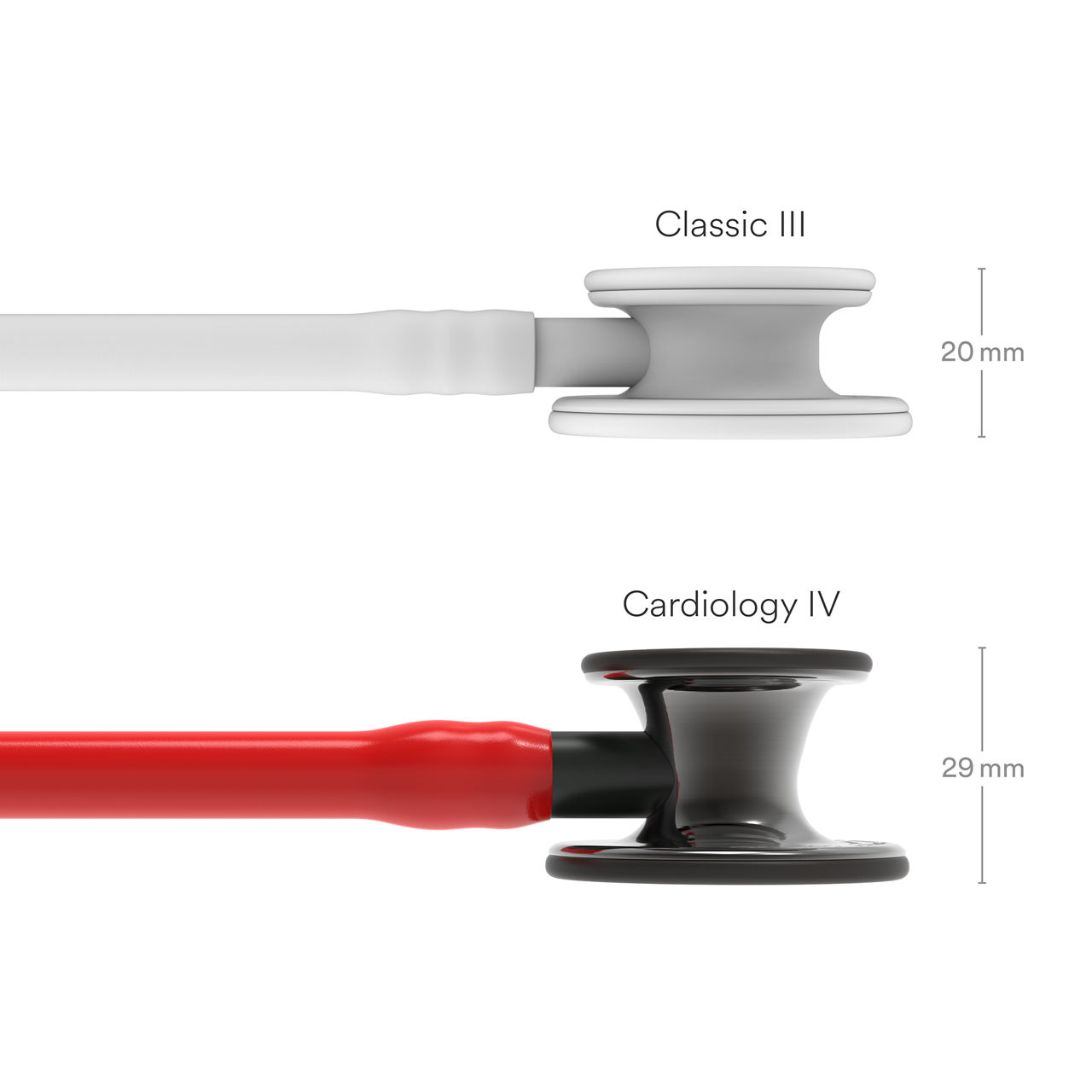 3M™ Littmann® Cardiology IV™ Diagnostic Stethoscope, Limited Edition, Red Tube, 27 inch, 6182