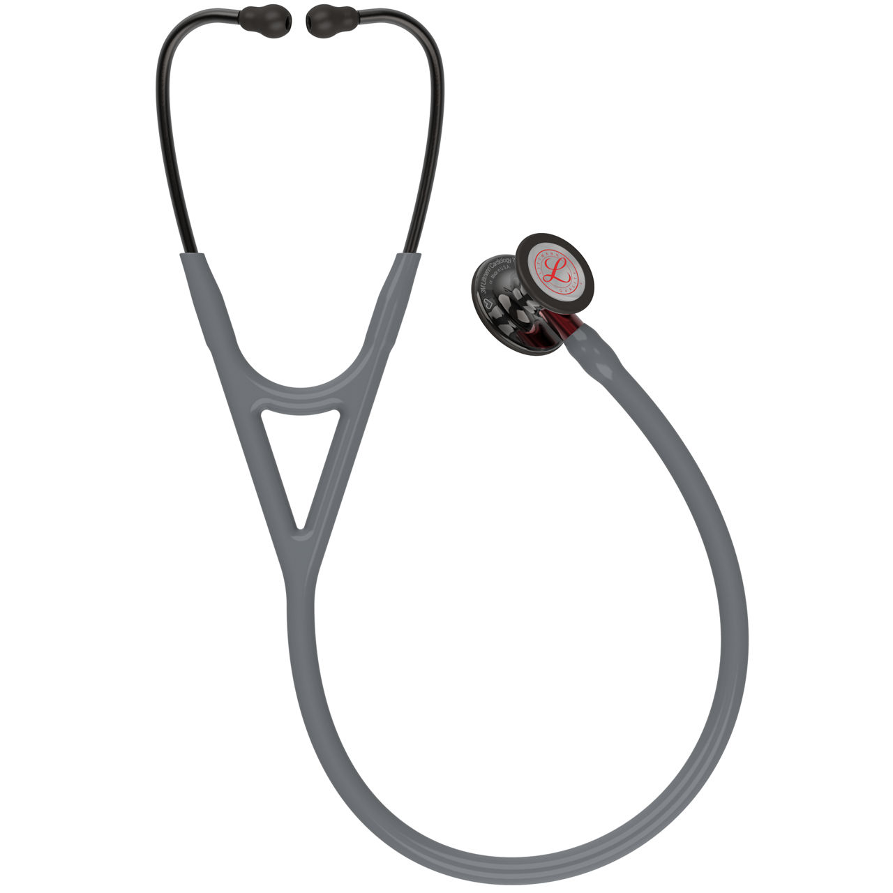 3M™ Littmann® Cardiology IV™ Diagnostic Stethoscope, 6183, LimitedEdition, High Polish Smoke Chestpiece, Gray Tube, 27 in, 3/CS