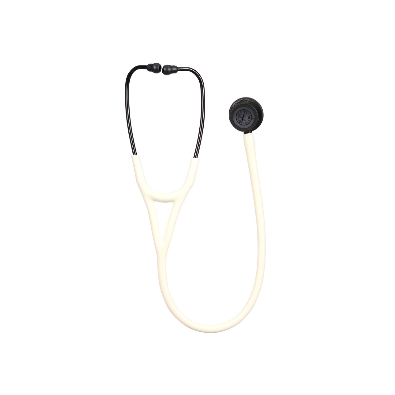Littmann® Cardiology IV™ Diagnostic Stethoscope, 6186C, Black Matte-finish Chestpiece, Alabaster Tube