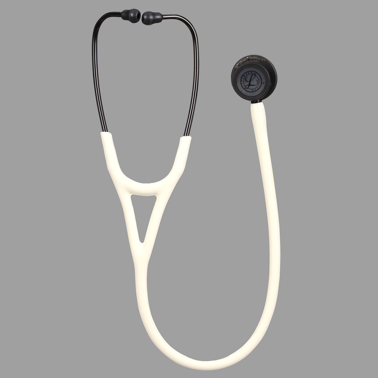 3M™ Littmann® Cardiology IV™ Diagnostic Stethoscope, 6186C, Black Matte Chestpiece, Alabaster Tube