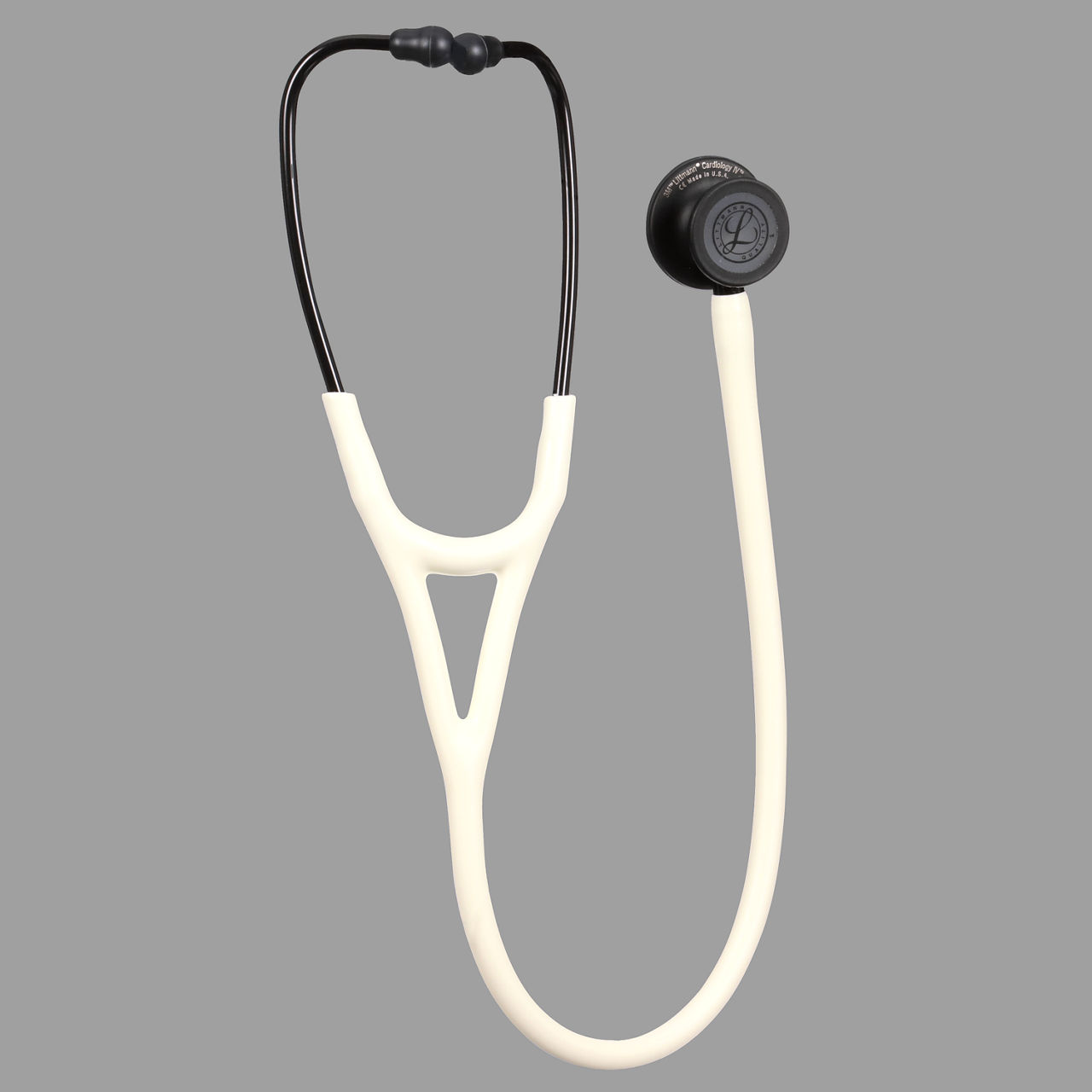 3M™ Littmann® Cardiology IV™ Diagnostic Stethoscope, 6186C, Black Matte Chestpiece, Alabaster Tube