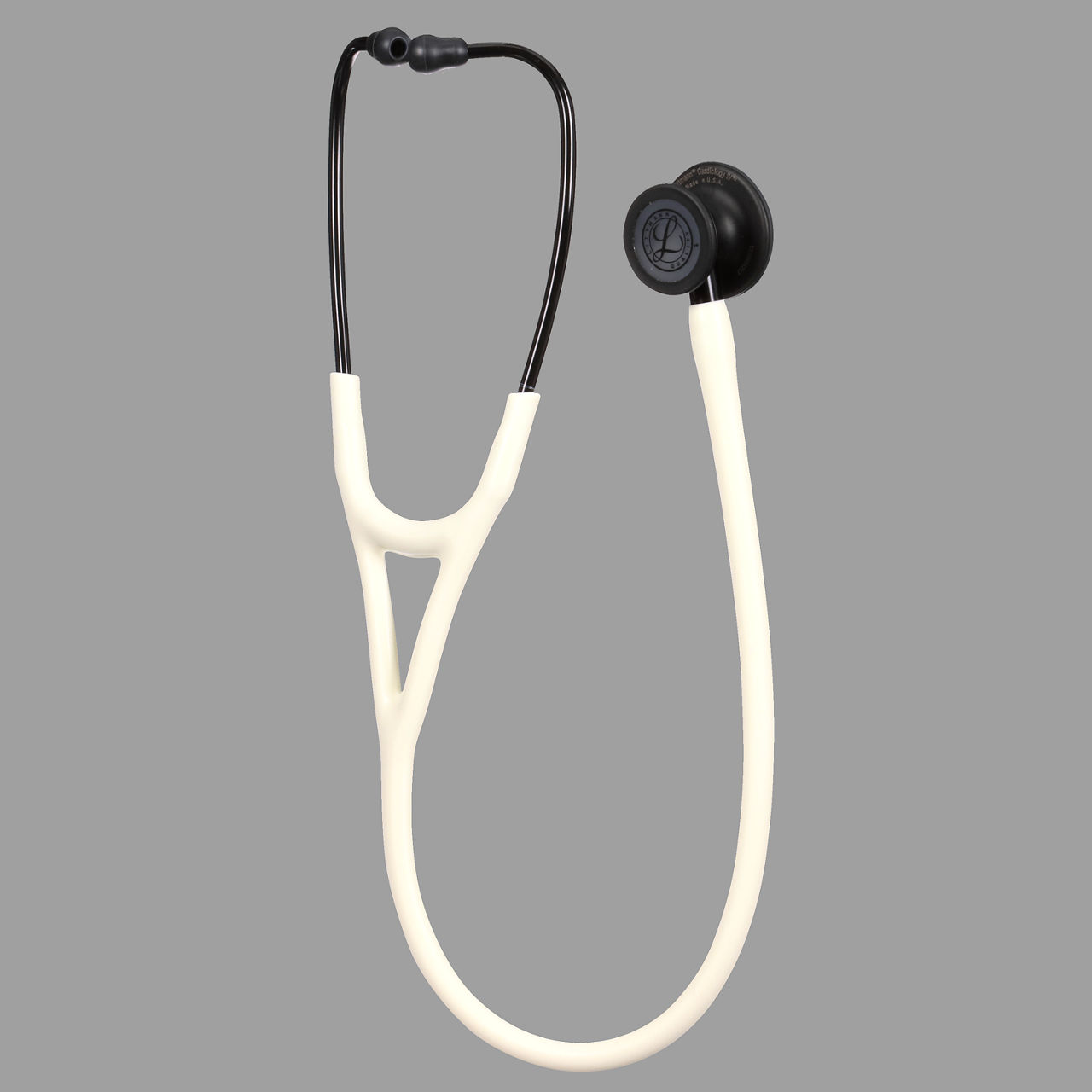 3M™ Littmann® Cardiology IV™ Diagnostic Stethoscope, 6186C, Black Matte Chestpiece, Alabaster Tube