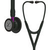 3M™ Littmann® Cardiology IV™ Stethoscope, 6203, Black-Finish Chestpiece,Black Tube, Violet Stem, 27 in, 3 Each/Case