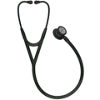 Stéthoscope de diagnostic 3M™ Littmann® Cardiology IV™, tubulure noire,Black Edition, base violet, 69 cm, 6203