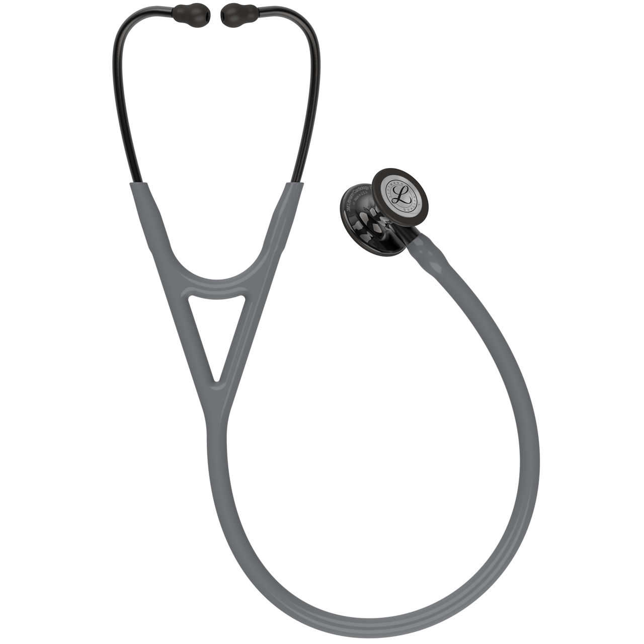 Cardiology IV™ 6238, High Polish Smoke-Finish, Gray Tube,  Smoke Stem and Smoke Headset