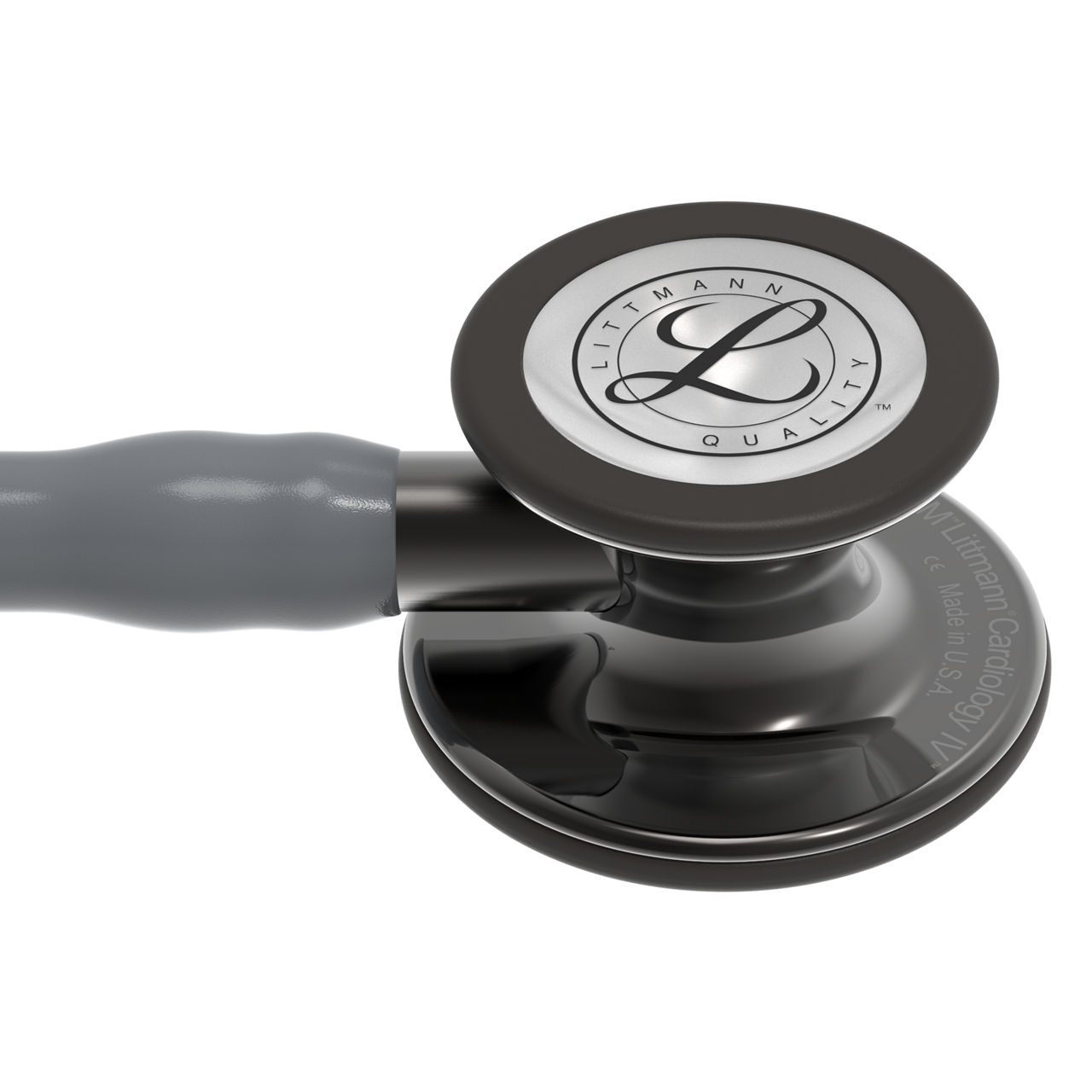 Cardiology IV™ 6238, High Polish Smoke-Finish, Gray Tube,  Smoke Stem and Smoke Headset