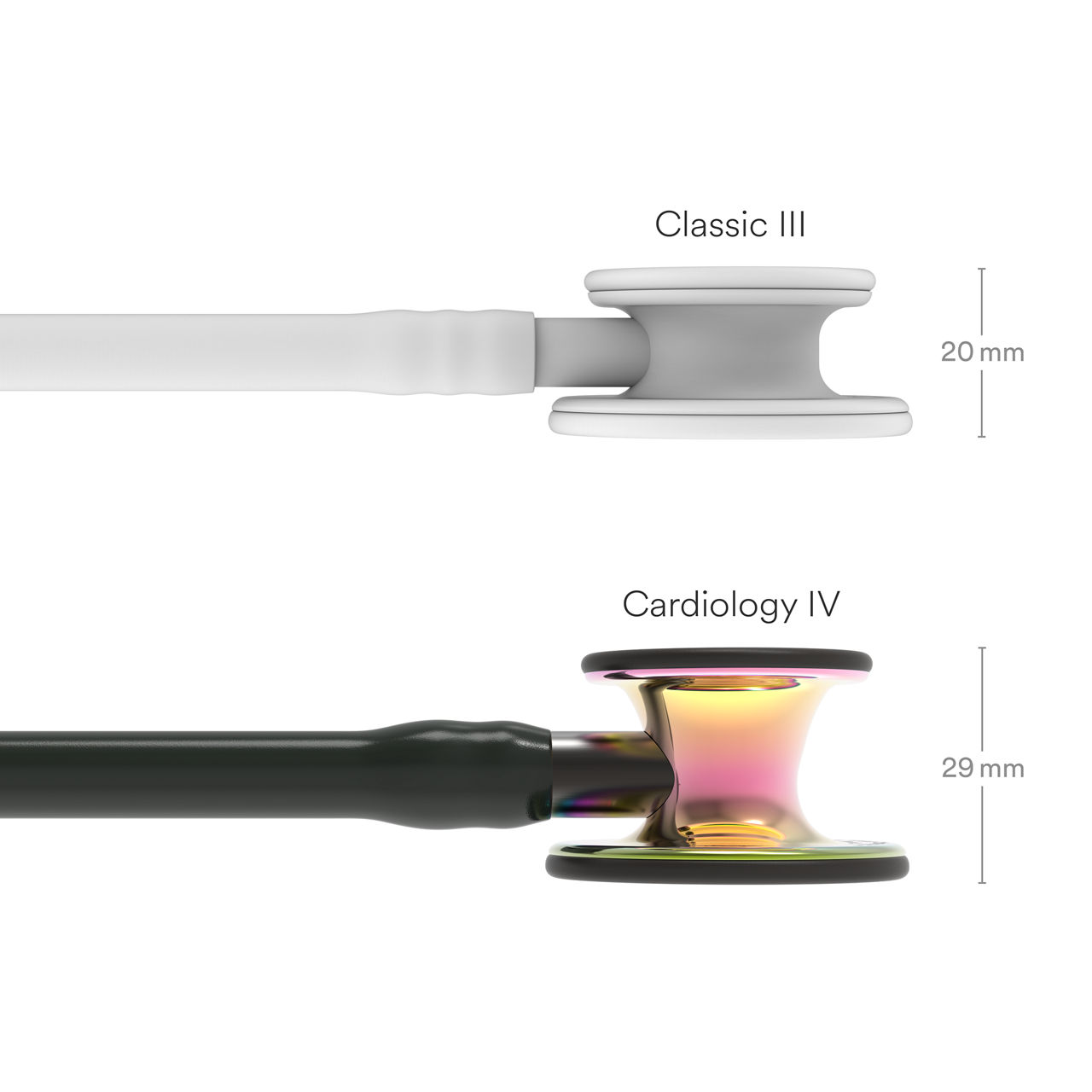 Cardiology IV™ 6240, High Polish Rainbow-Finish,  Black Tube,  Smoke Stem and Smoke Headset