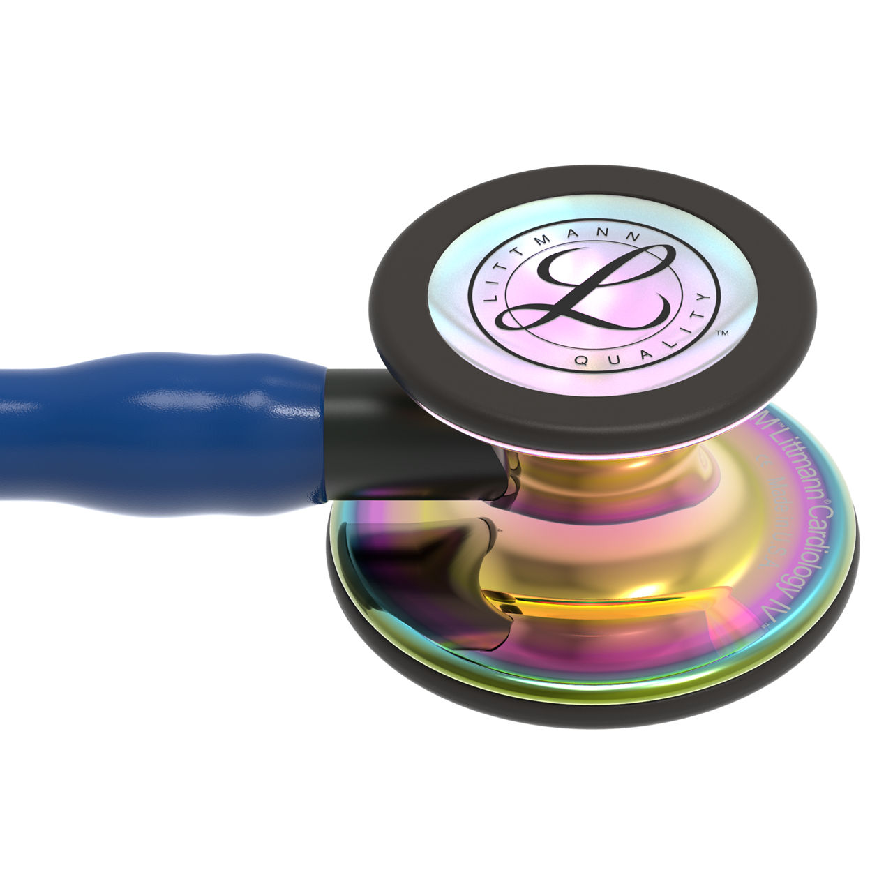 Cardiology IV™ 6242, High Polish Rainbow-Finish,  Navy Tube,  Black Stem and Black Headset