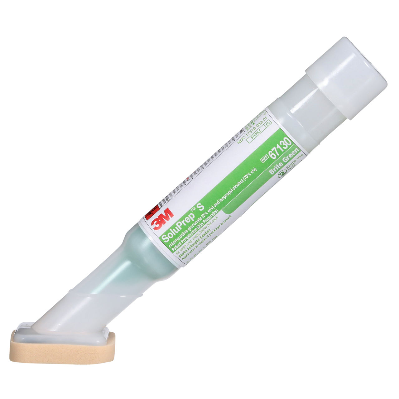 3M™ SoluPrep™ S Sterile Antiseptic Solution 2% CHG / 70% IPA Surgical Prep, 67130, Green Tint, 26 mL, 20 Each/Case