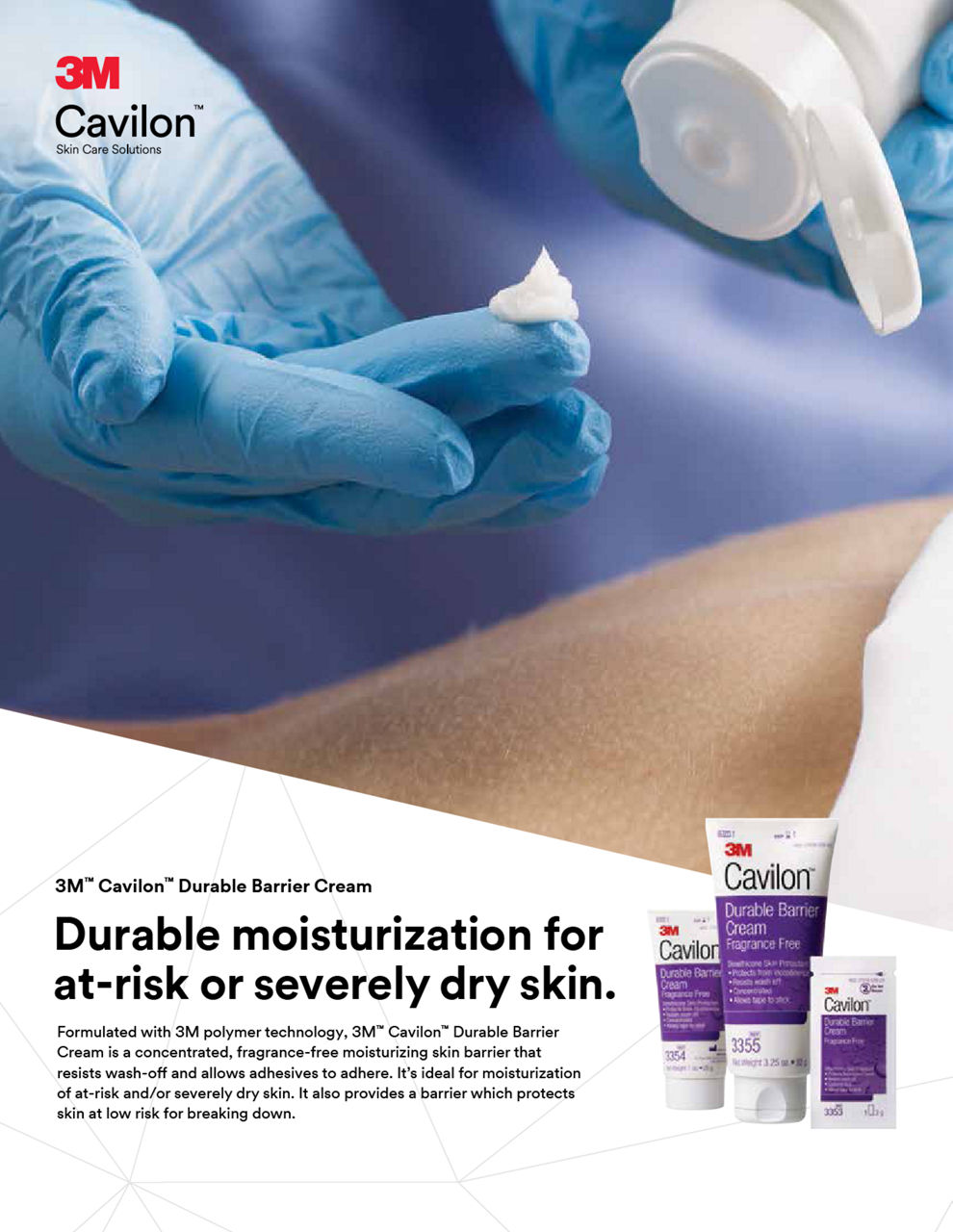 3M™ Cavilon™  Durable Barrier Cream Sell Sheet