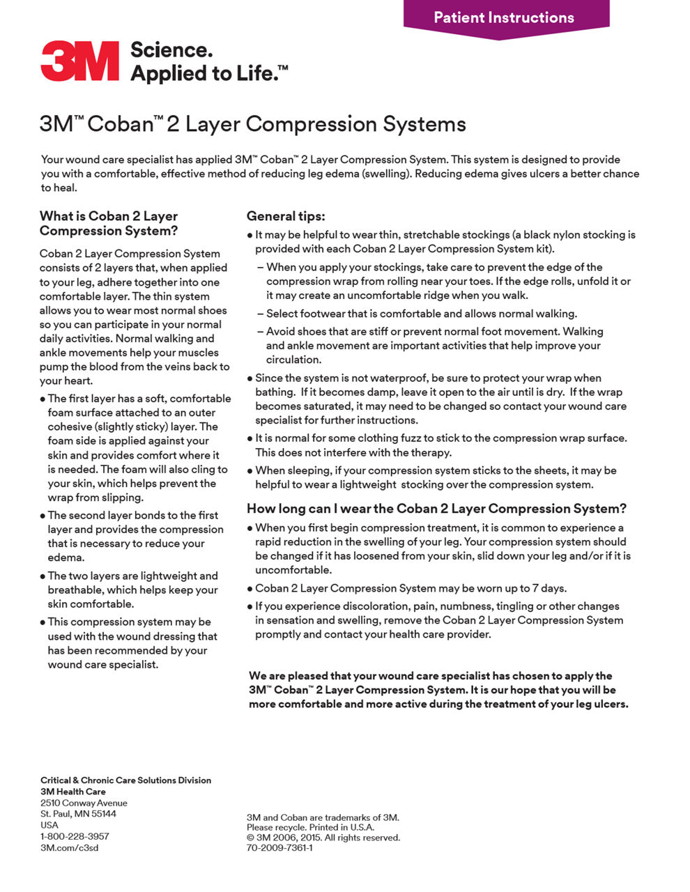 3M™ Coban™ 2 Layer Compression Systems