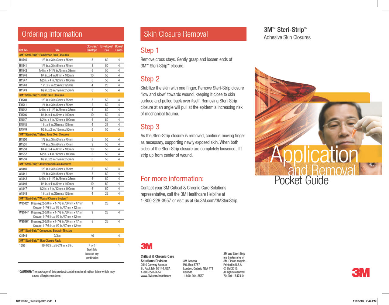 Steri-Strip Skin Closures Application Removal Guide