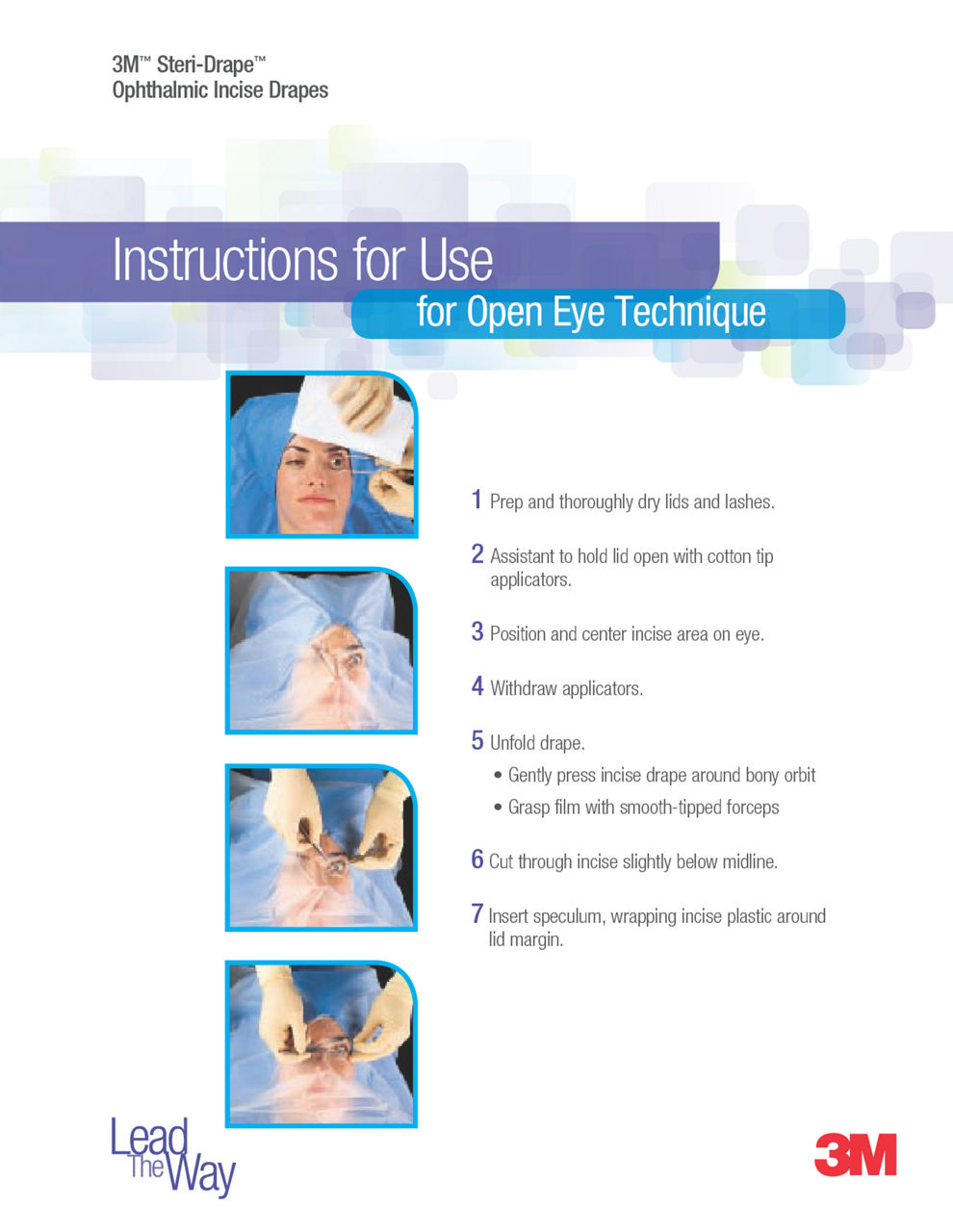 3M™ Steri-Drape™ Ophthalmic Incise Drape Instructions for Use