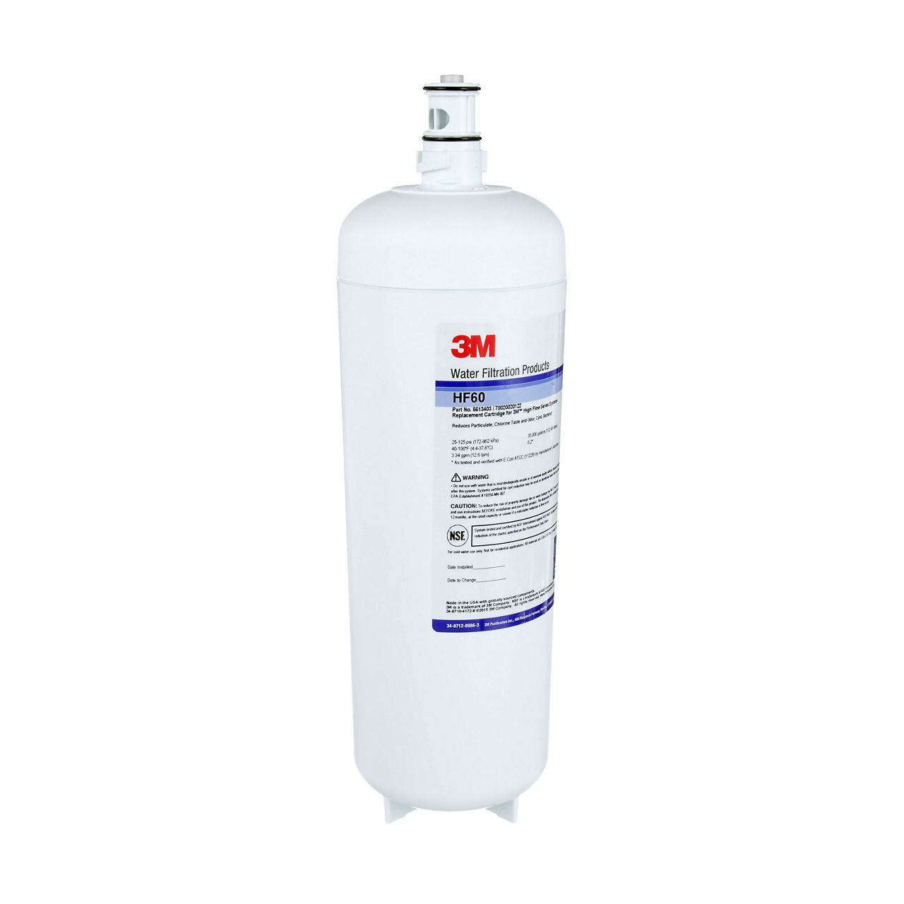 3M™ High Flow Series Filter Cartridge HF60, 5613403, 0.2 um NOM, 3.34  gpm, 35000 gal