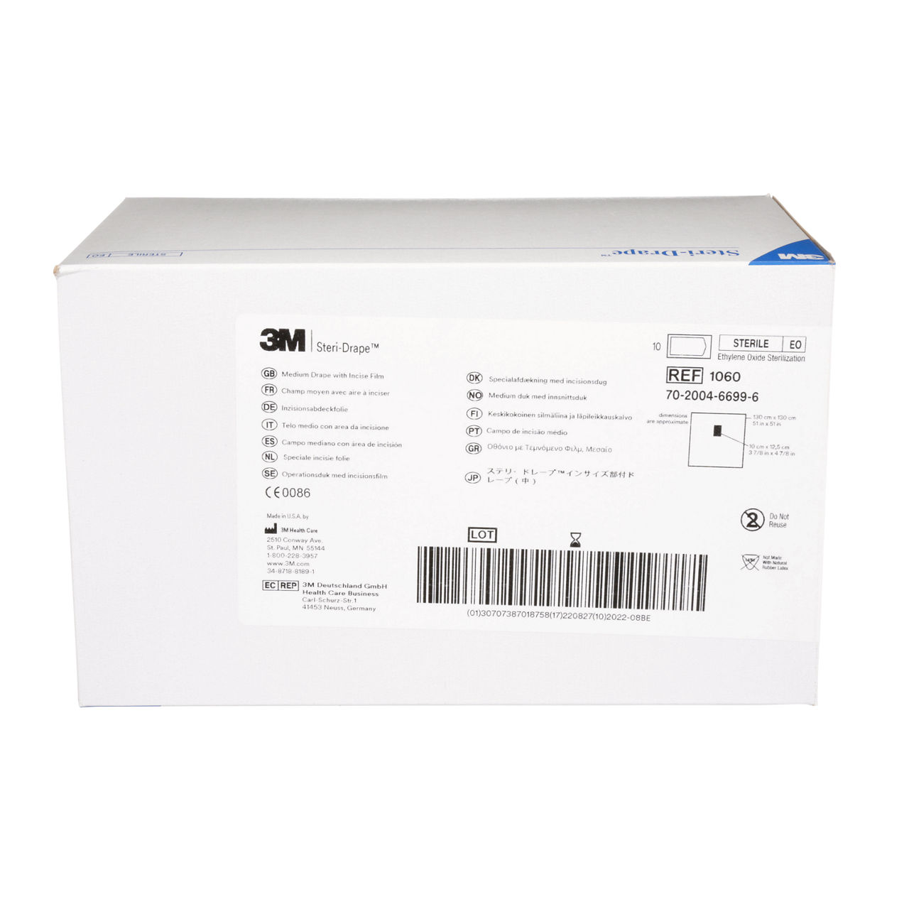 3M Steri-Drape Medium Drape with Incise Film, 1060