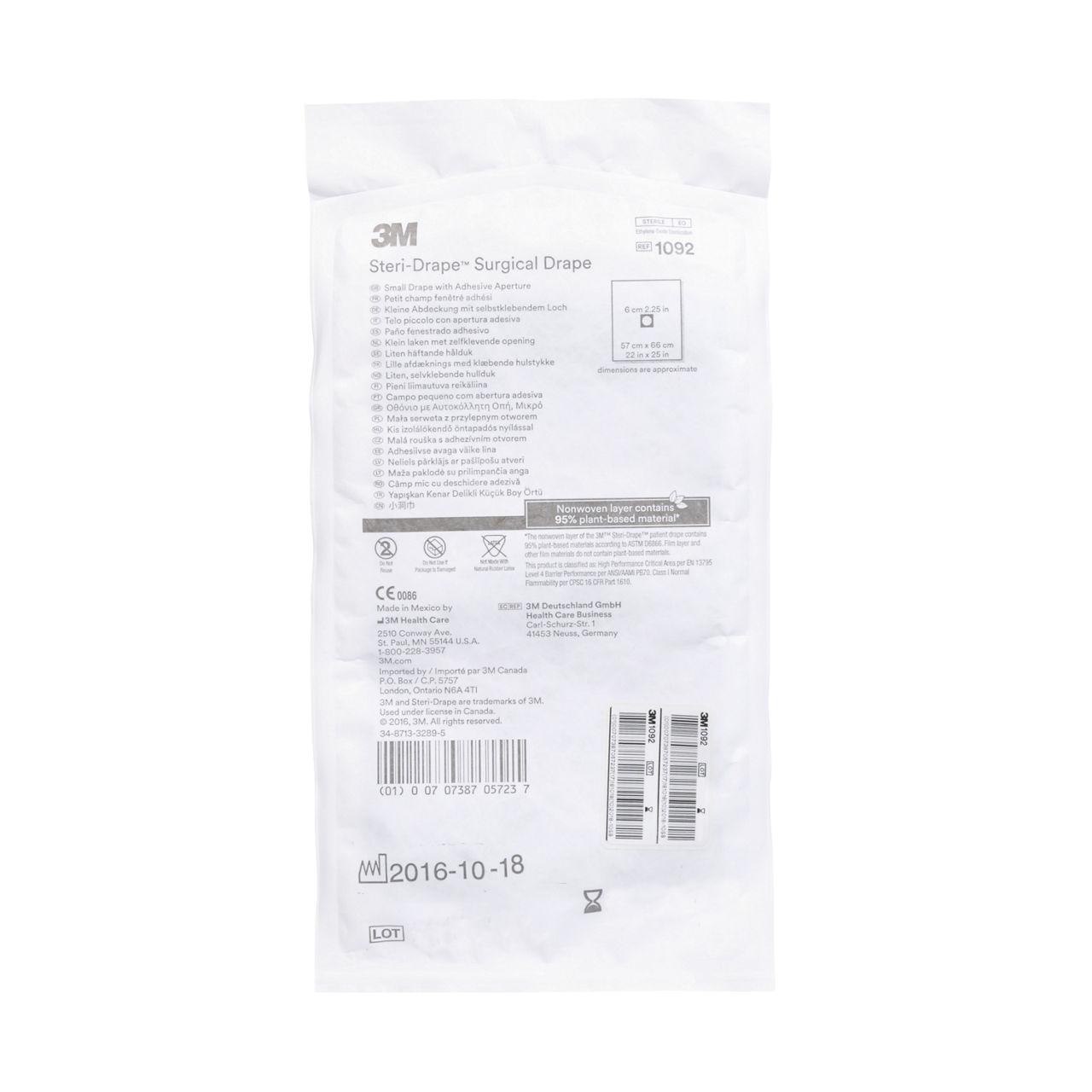 3M™ Steri-Drape™ Small Drape with Adhesive Aperture, 1092