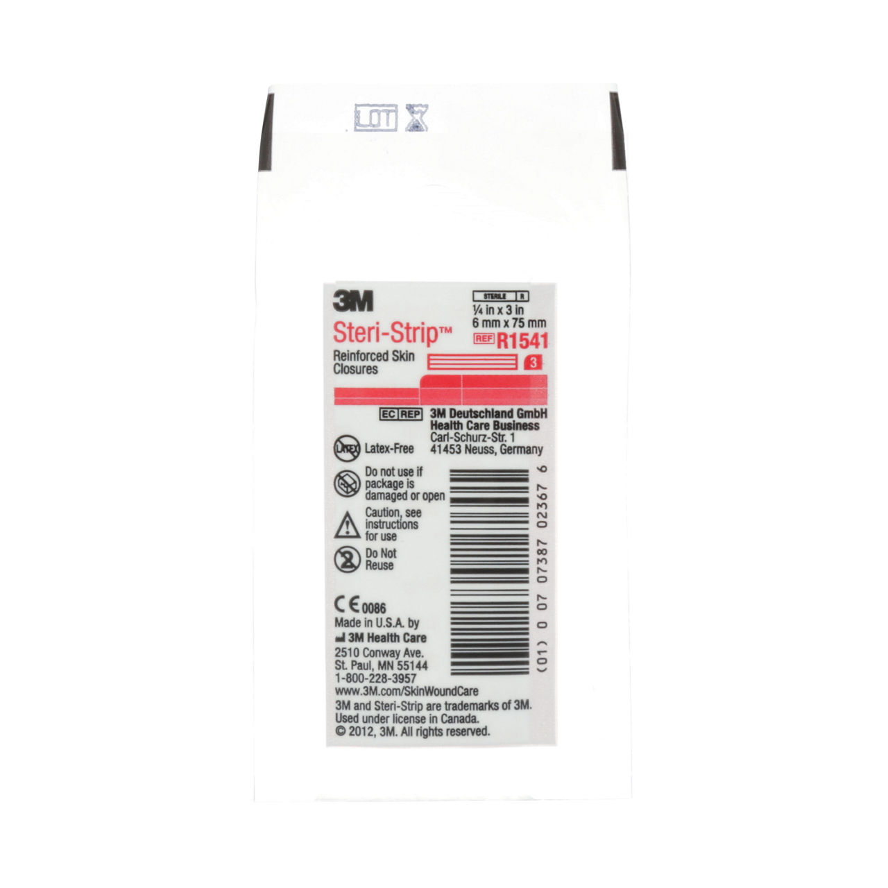 R1541 STERI STRIP 1/4INX3IN 50/BX 4BX/CV