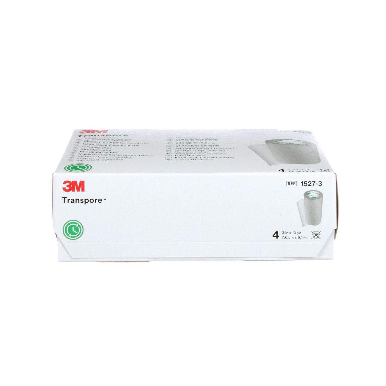 3M™ Transpore™ Surgical Tape 1527-3, 3 inch x 10 yard (7,6cm x 9,1m), 4rolls/box