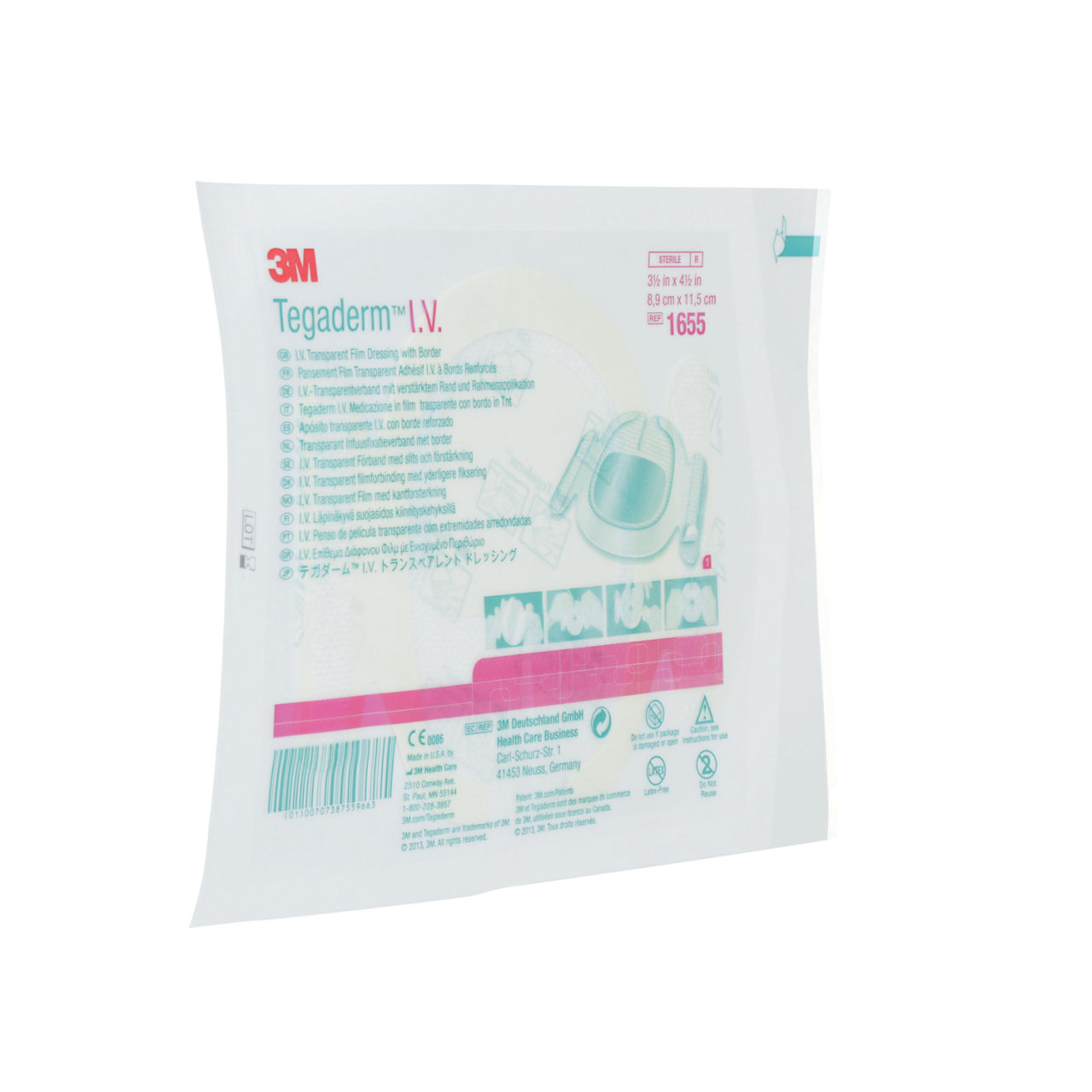3M™ Tegaderm™ IV Transparent Film Dressing, 1655
